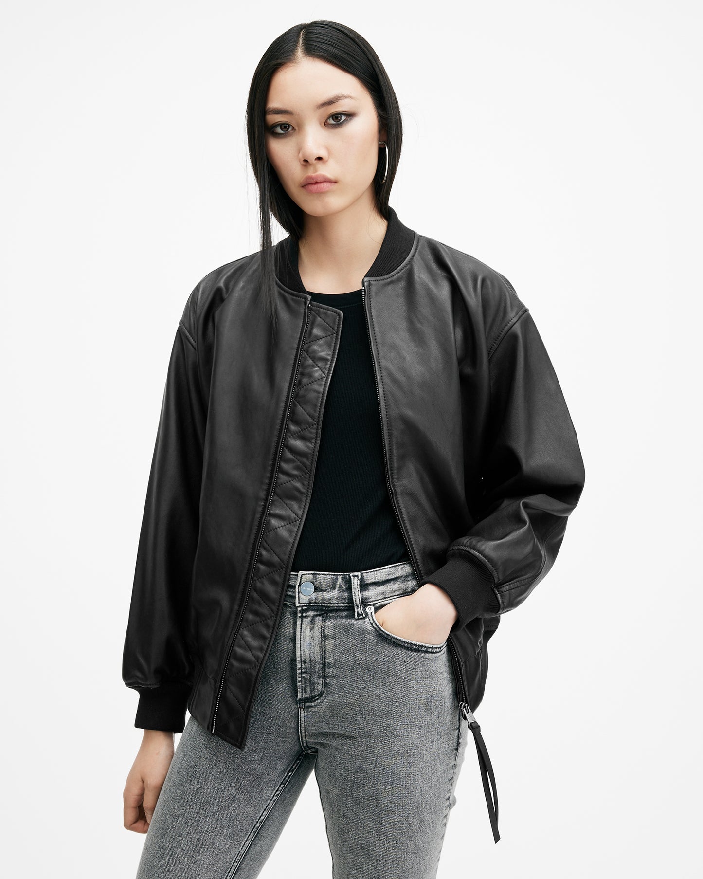 Belle Bomber Leather Jacket