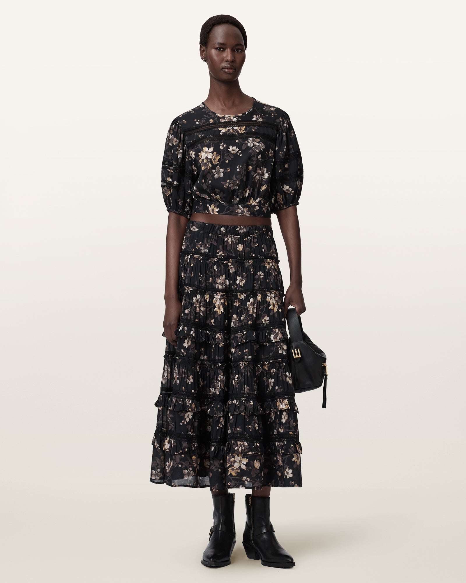 VINE BLACK Color Talia Skirt from AllSaints