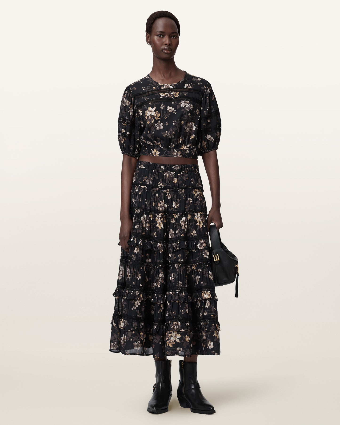 VINE BLACK Color Talia Skirt from AllSaints