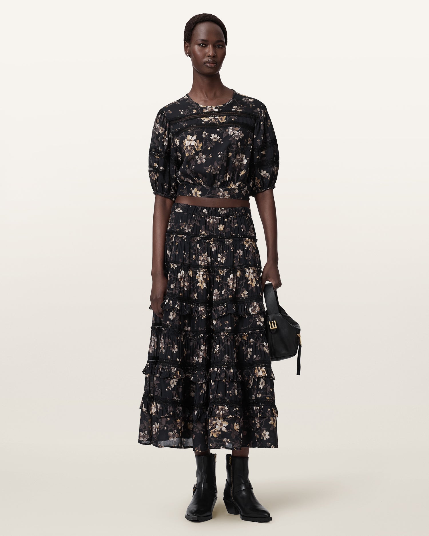 VINE BLACK Color Talia Skirt from AllSaints