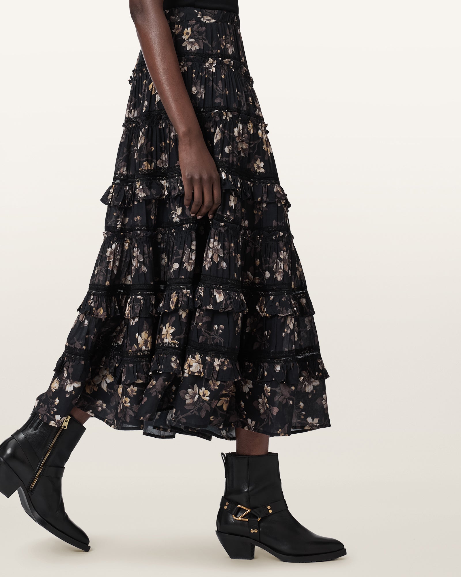 VINE BLACK Color Talia Skirt from AllSaints