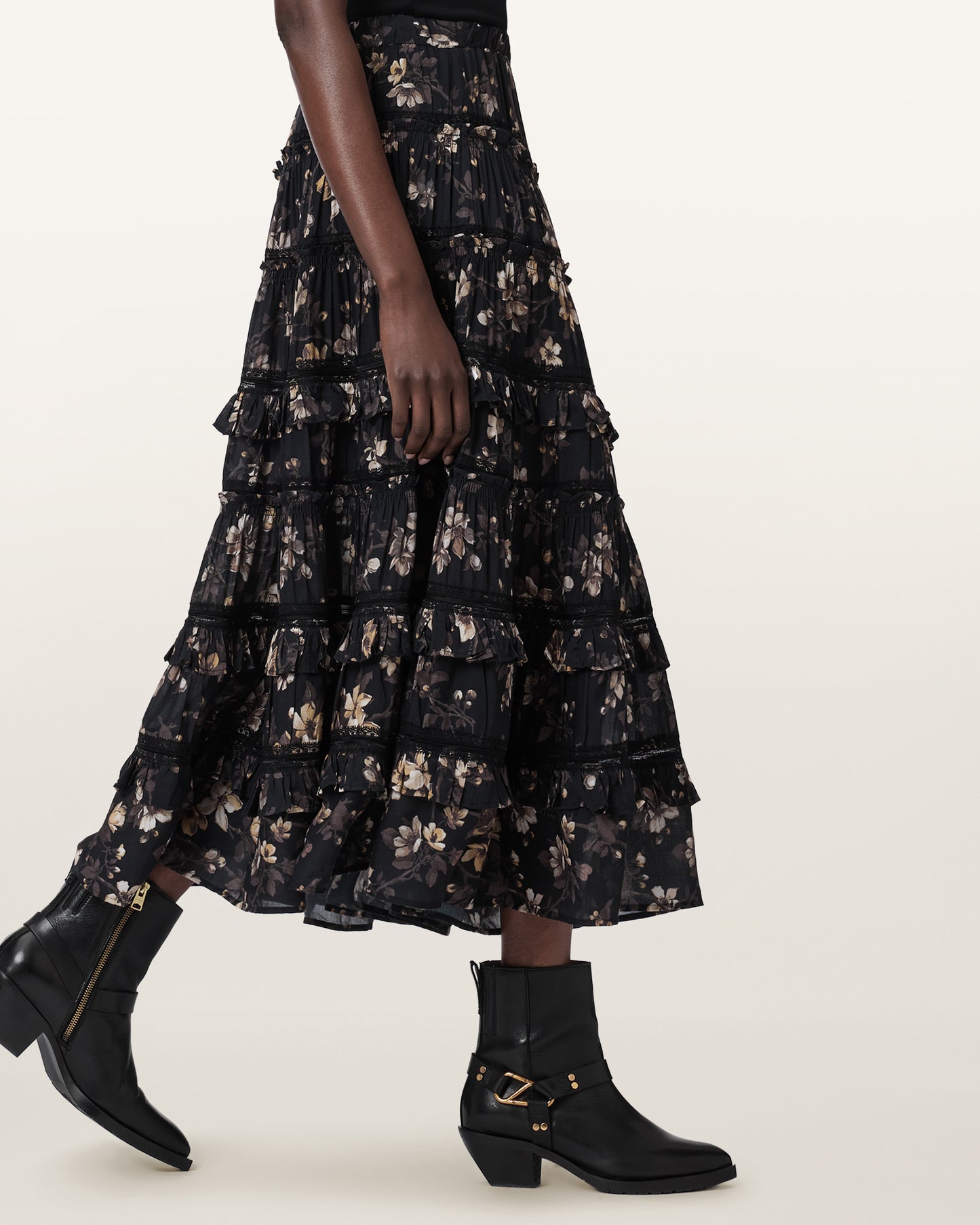VINE BLACK Color Talia Skirt from AllSaints