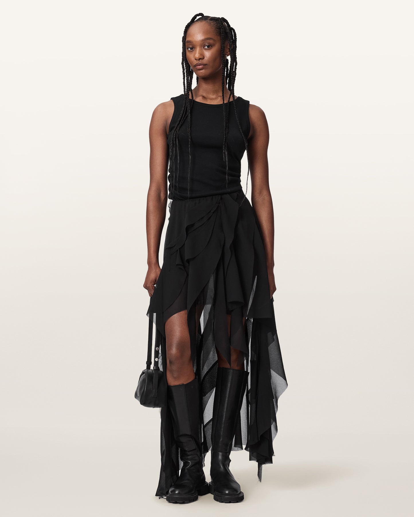 Black Color Melody Skirt from AllSaints