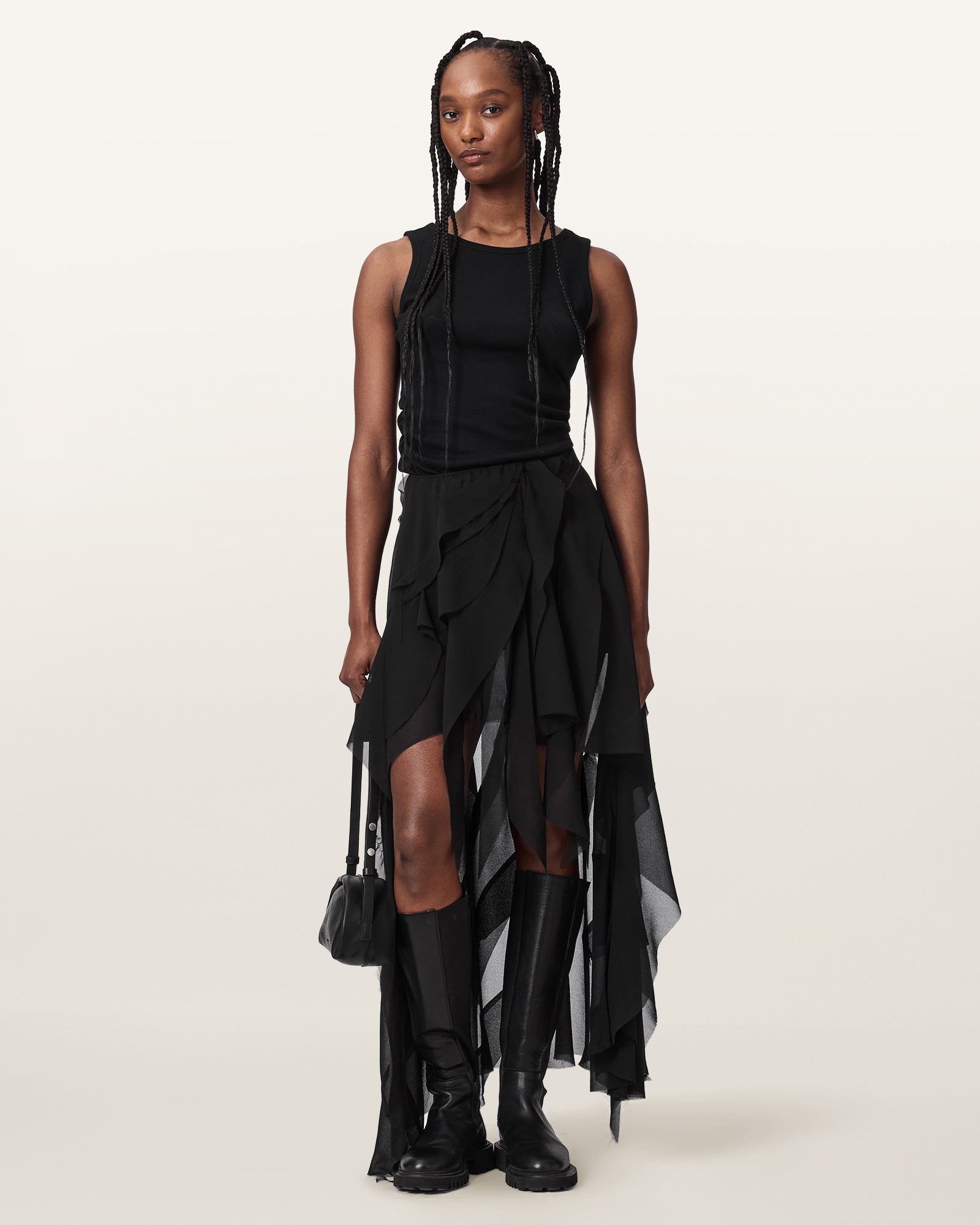 Black Color Melody Skirt from AllSaints
