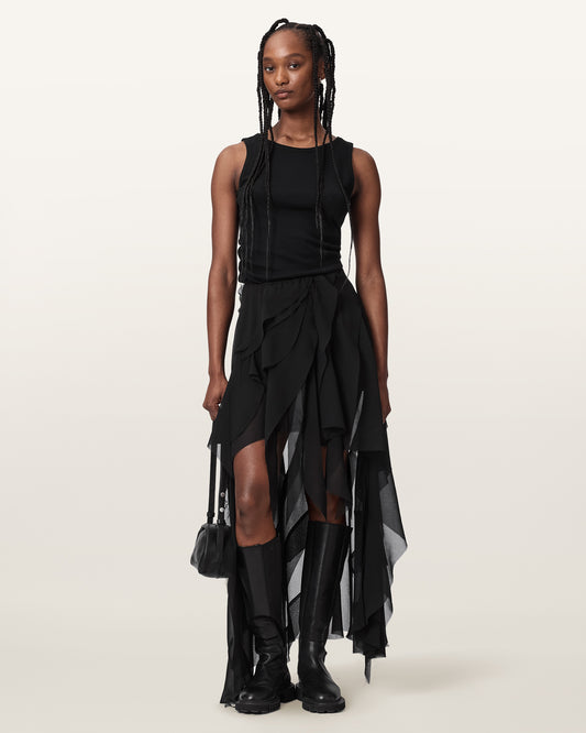Black Color Melody Skirt from AllSaints