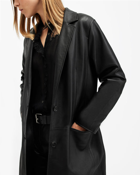 Aire Leather Coat