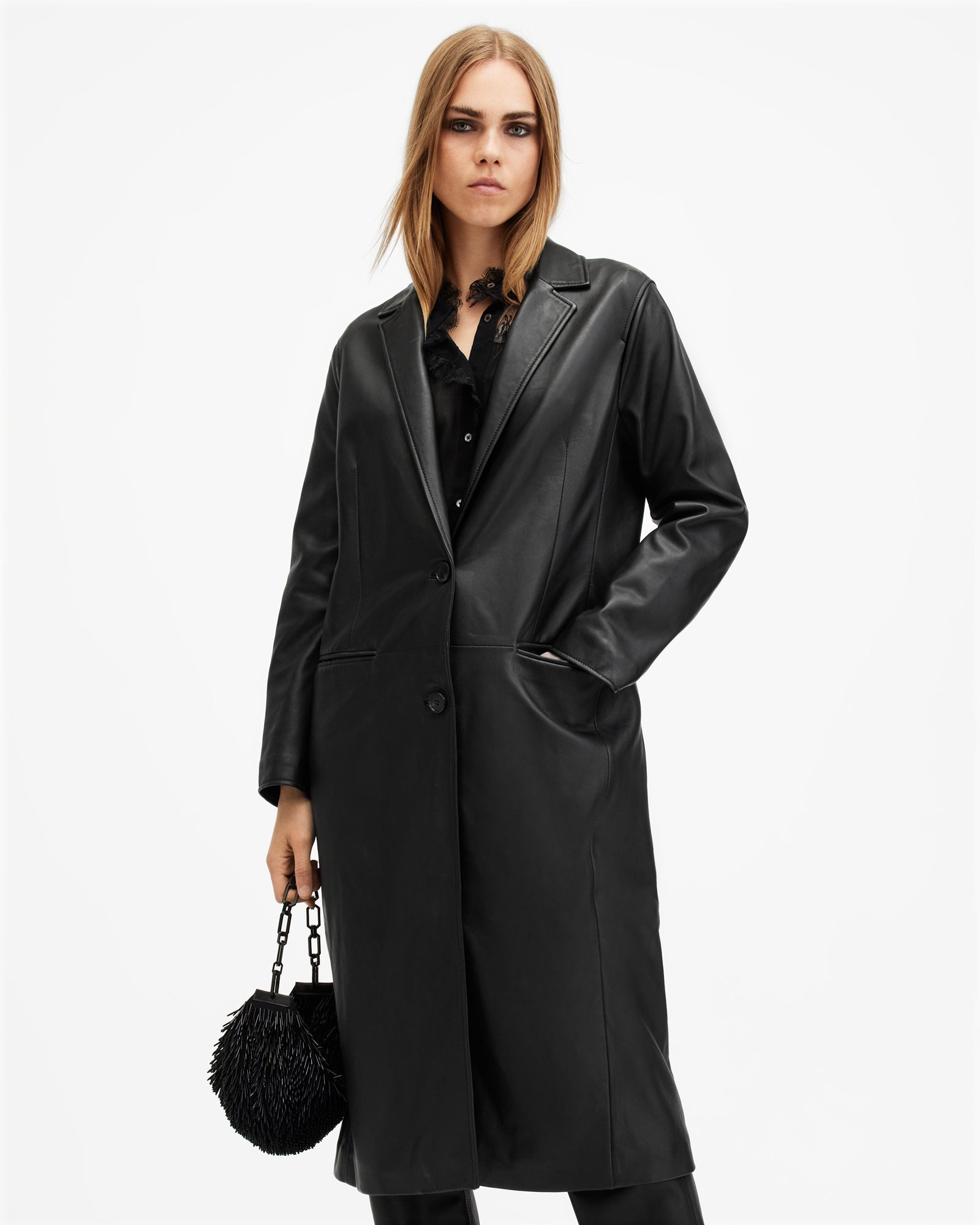 Aire Leather Coat