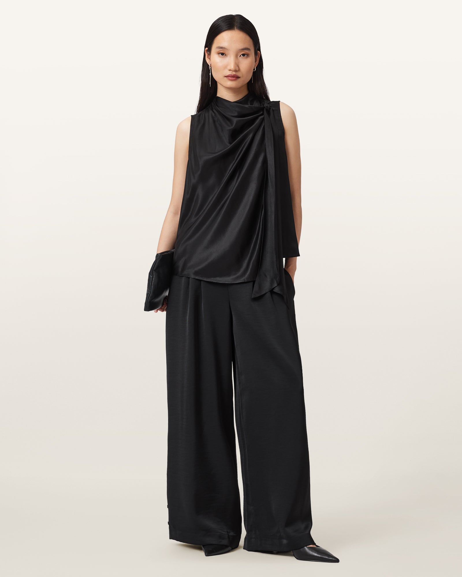 Black Color Herela Top from AllSaints