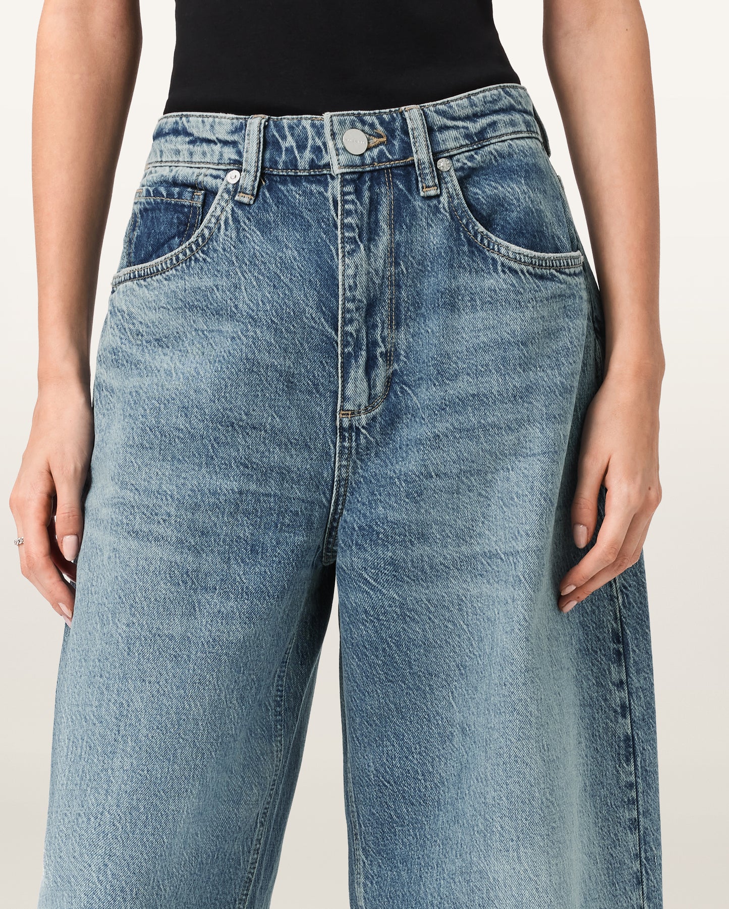 Vintage Indigo Color Payton Crop Jean from AllSaints