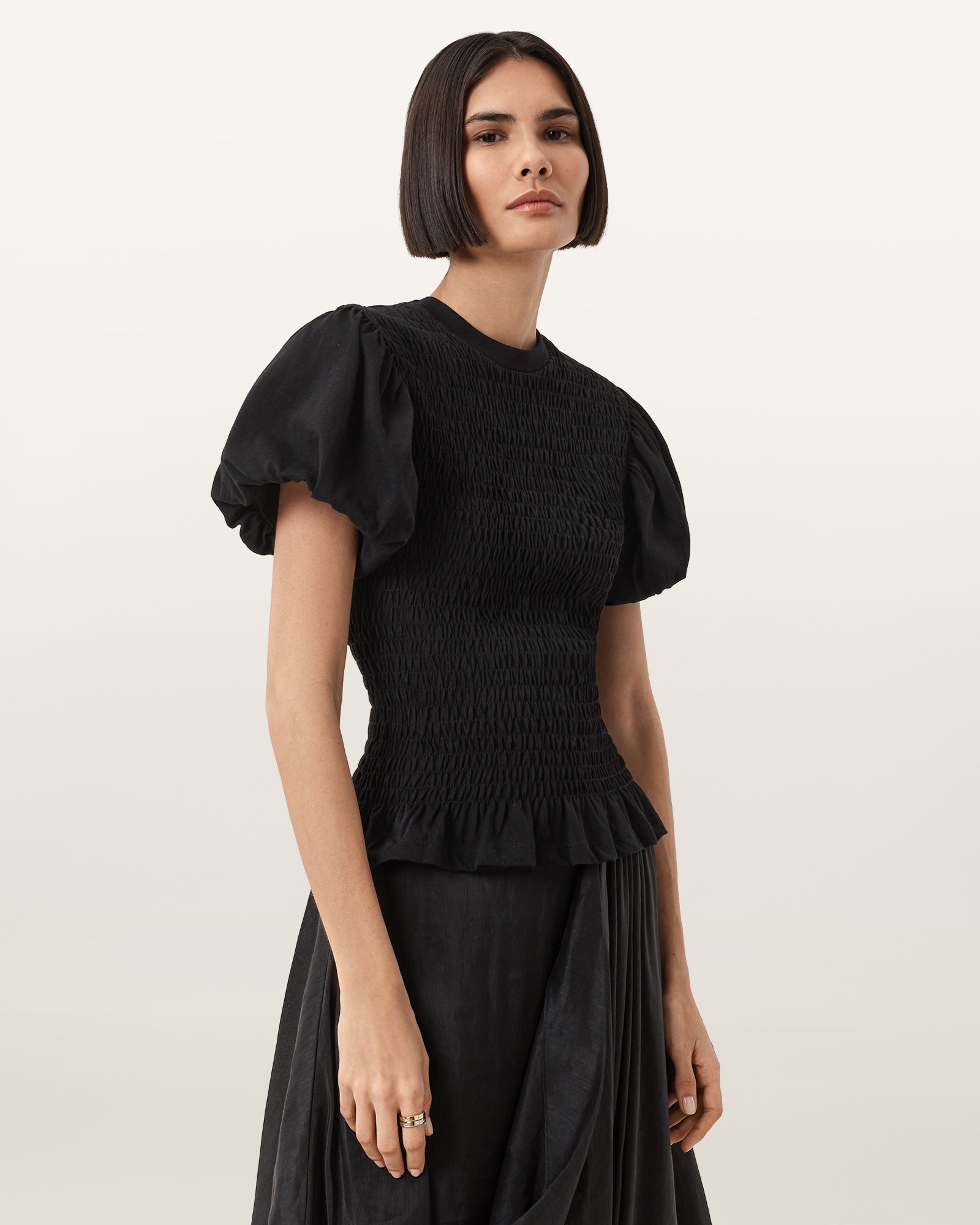Black Color Dael Top from AllSaints
