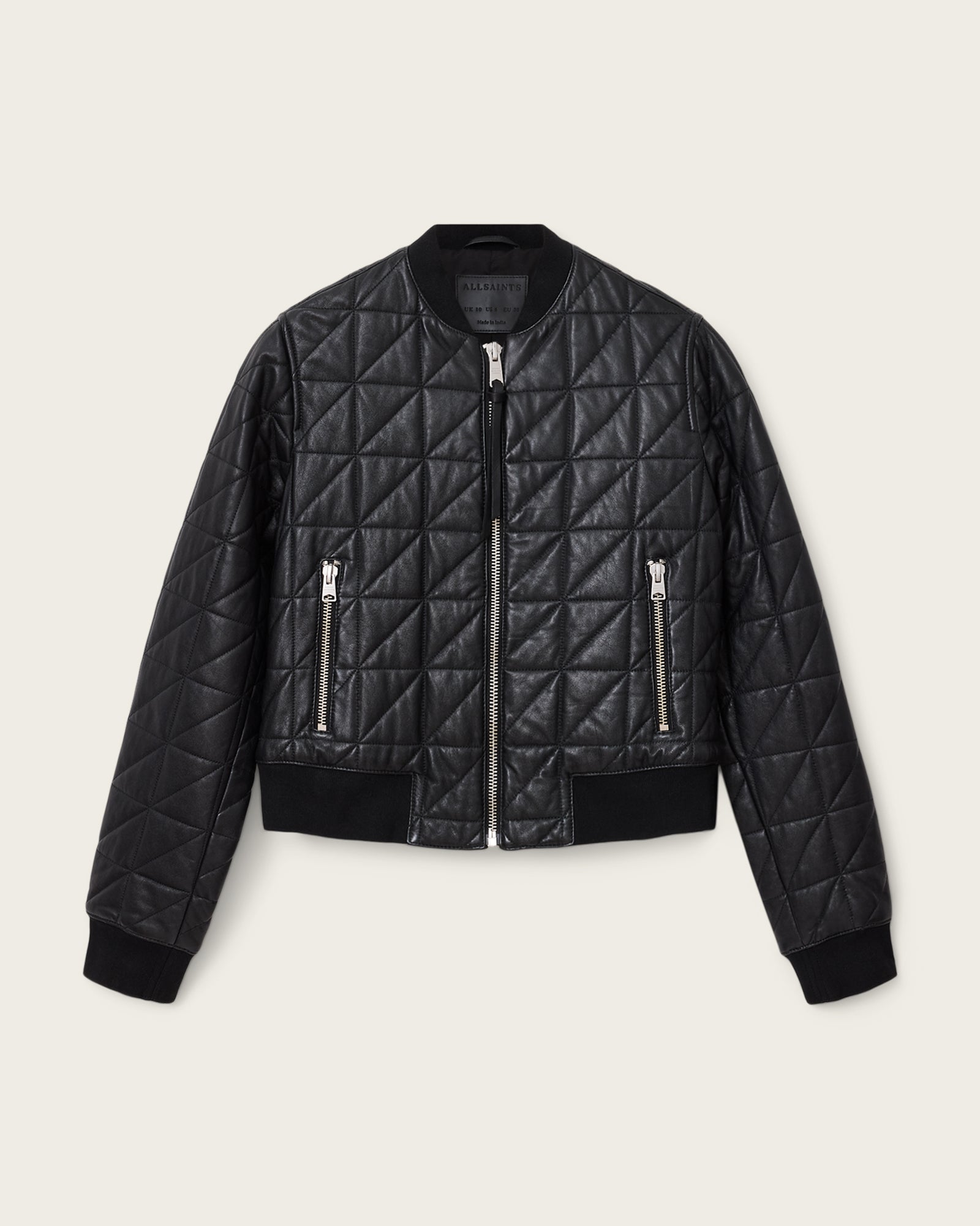 Carly Quilt Leather Bomber