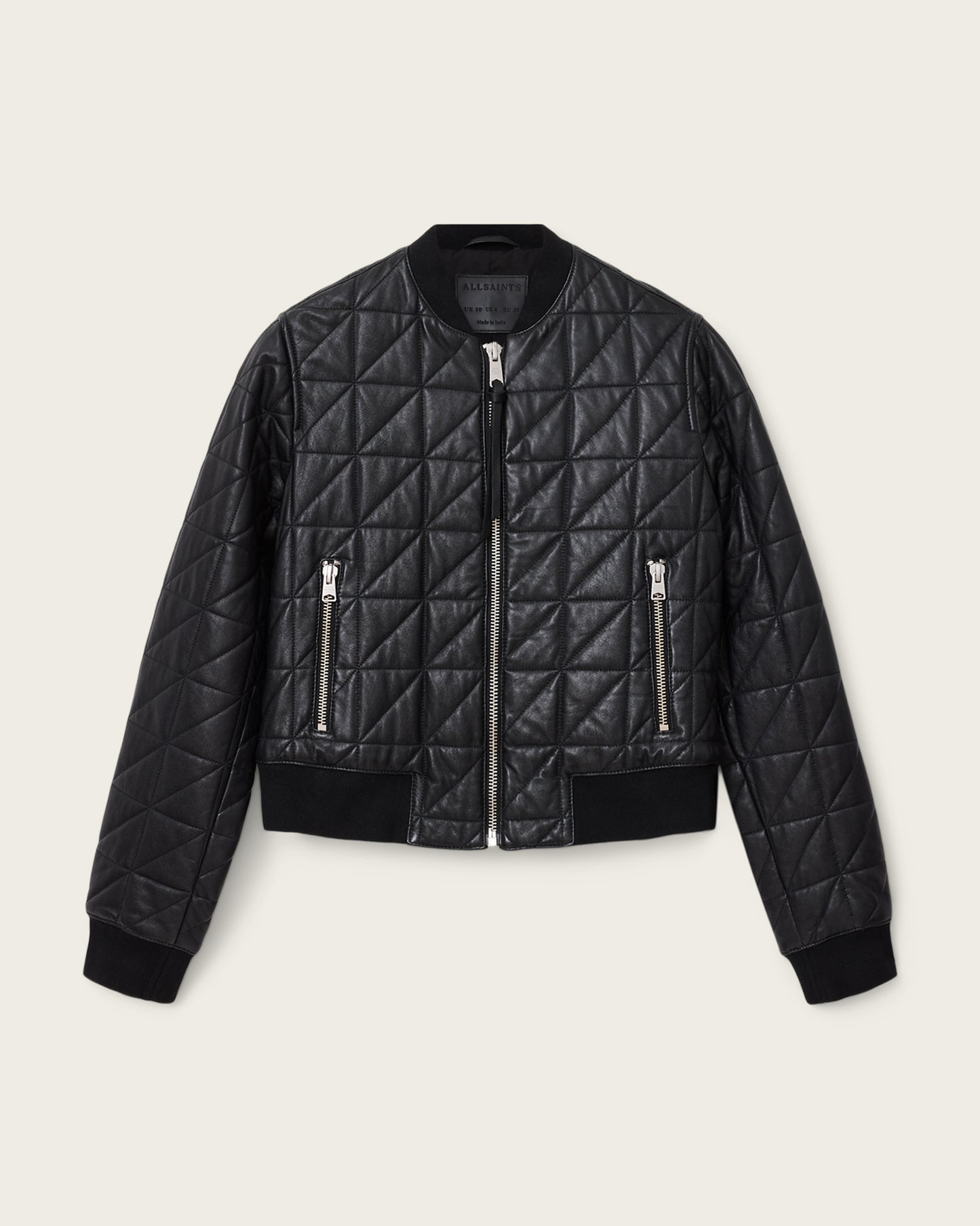 Carly Quilt Leather Bomber