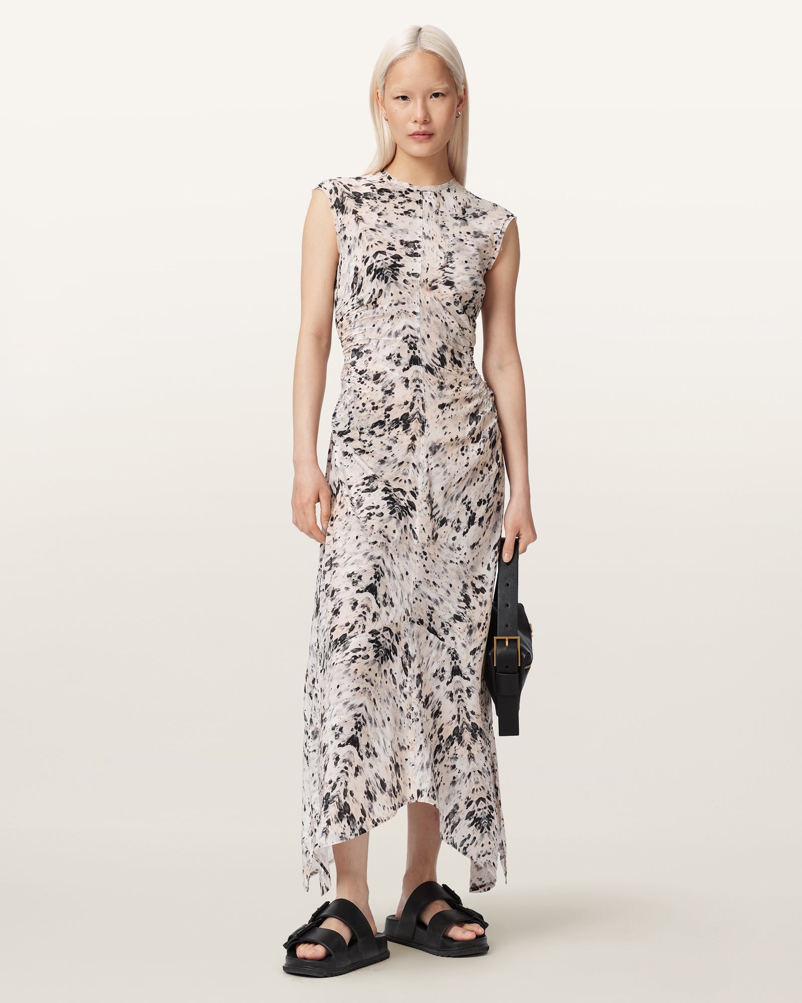 CANTER ECRU WHITE Color Noor Dress from AllSaints