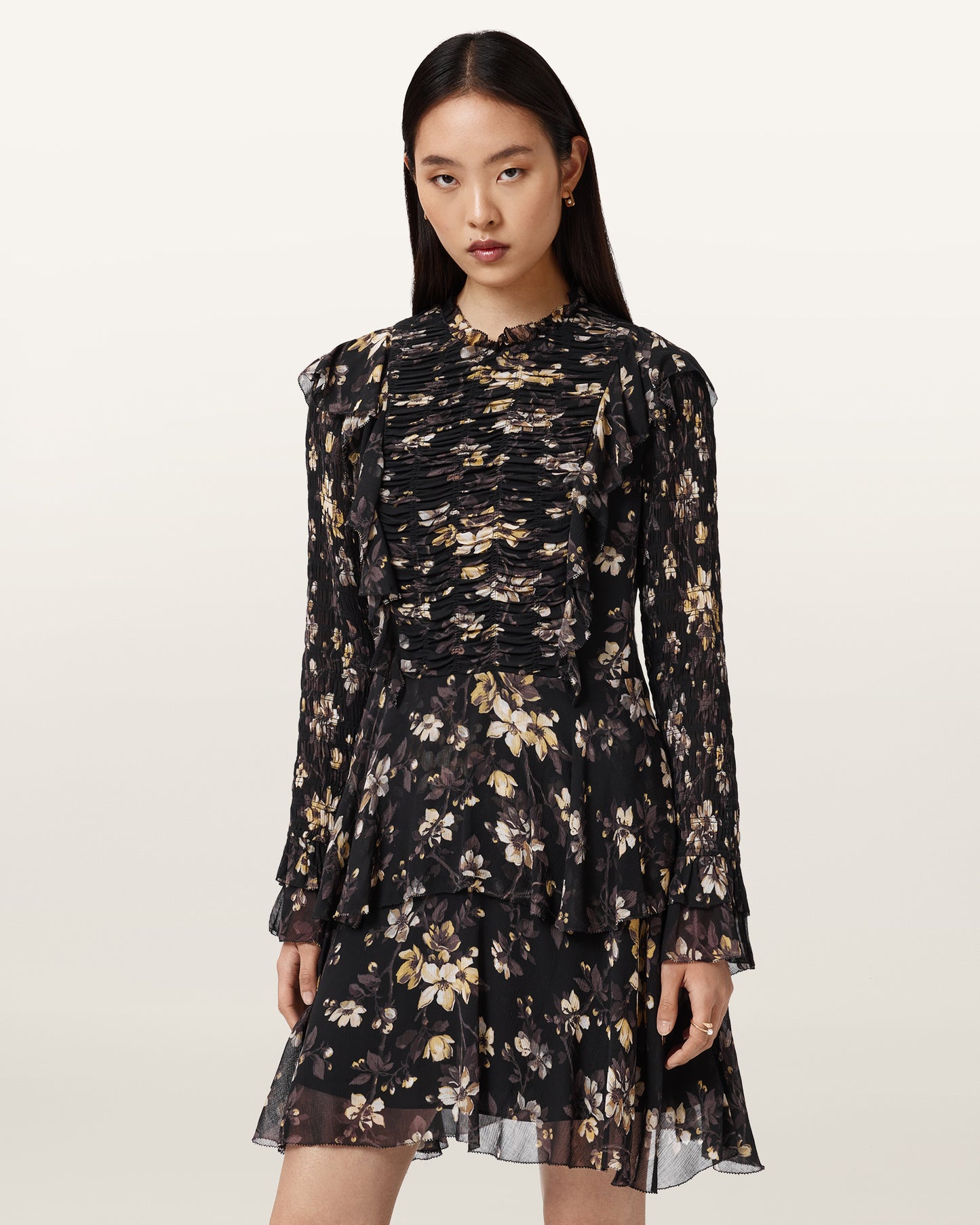 VINE BLACK Color Portia Dress from AllSaints