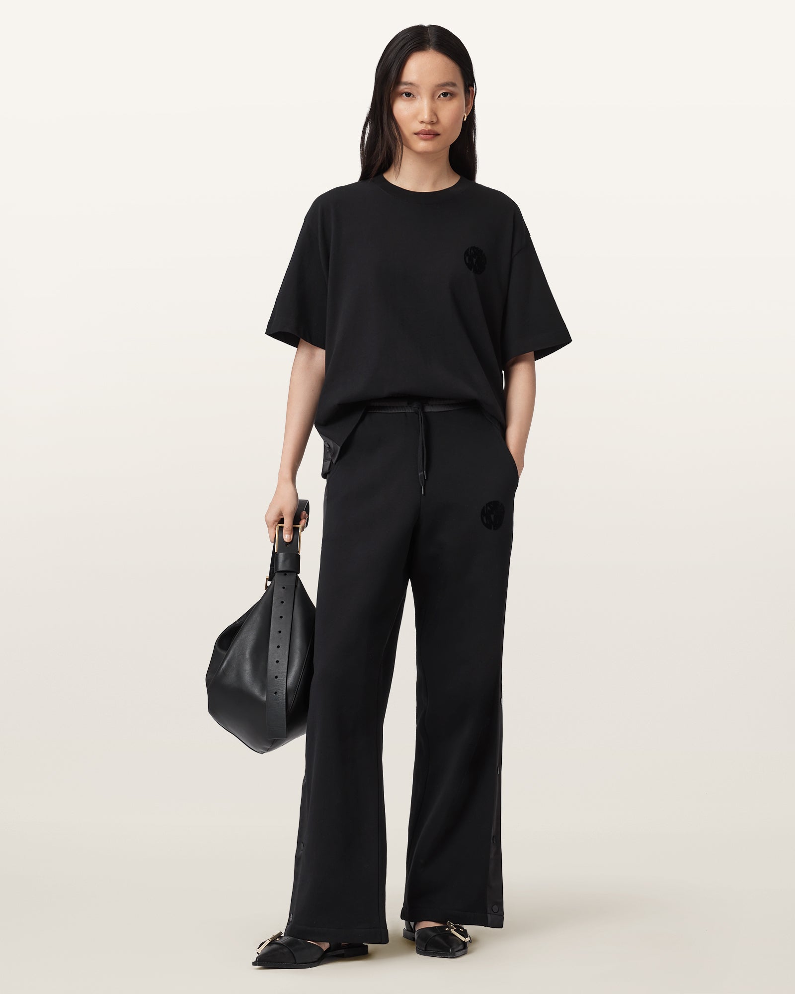 Black Color Zanda Tee from AllSaints