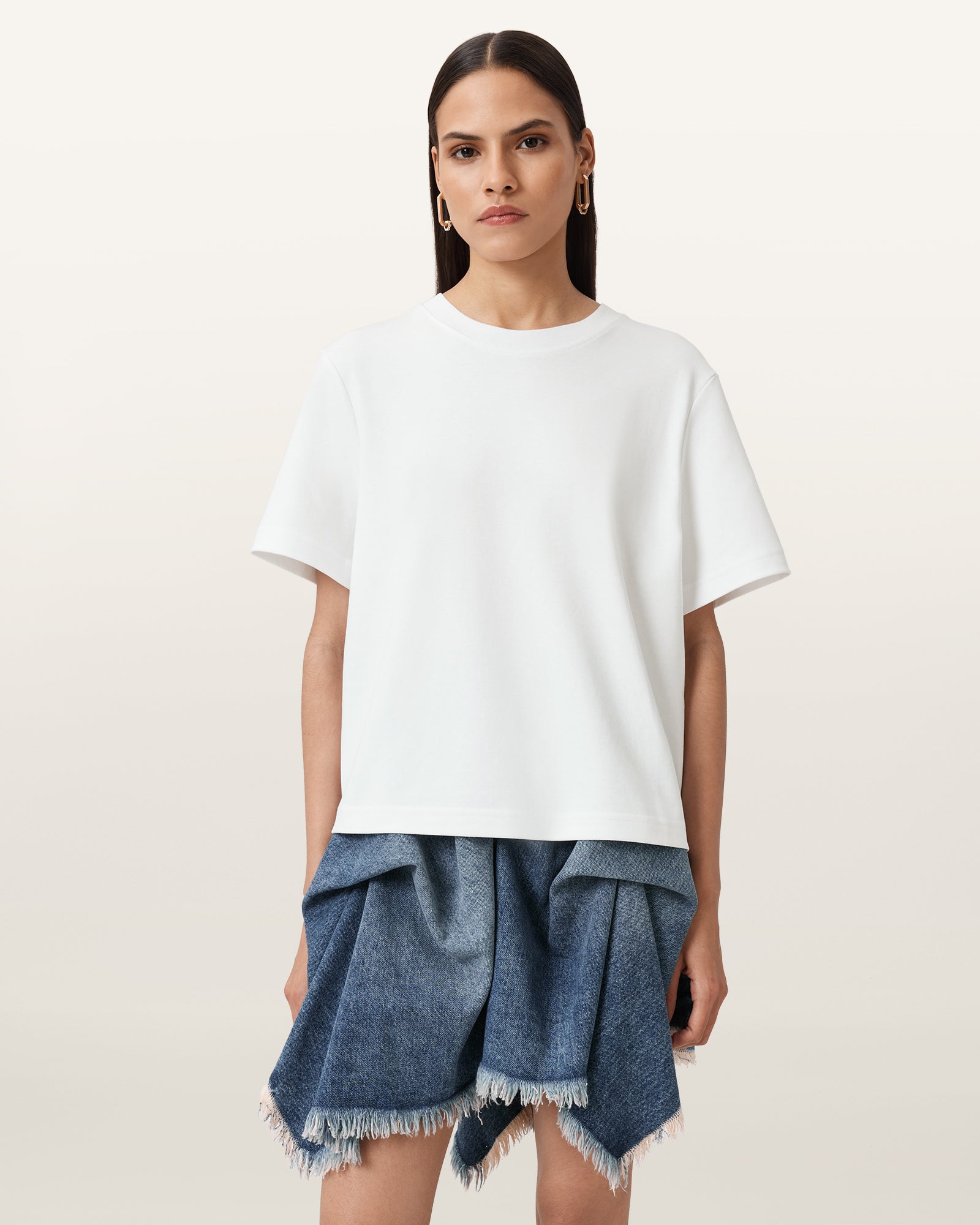 White Color Lisa Tee from AllSaints