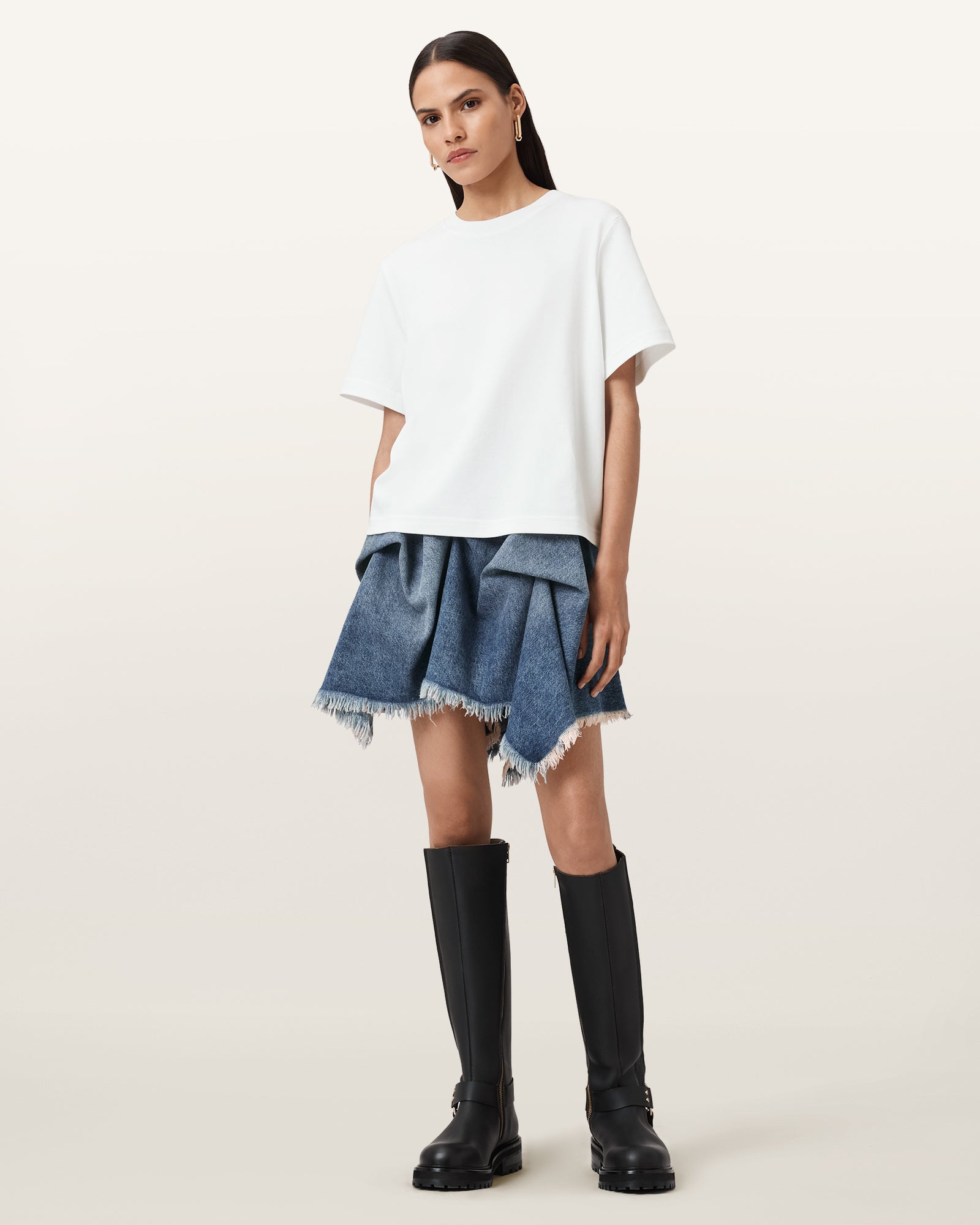 White Color Lisa Tee from AllSaints