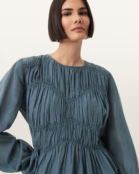 DARK SLATE BLUE Color Melani Top from AllSaints
