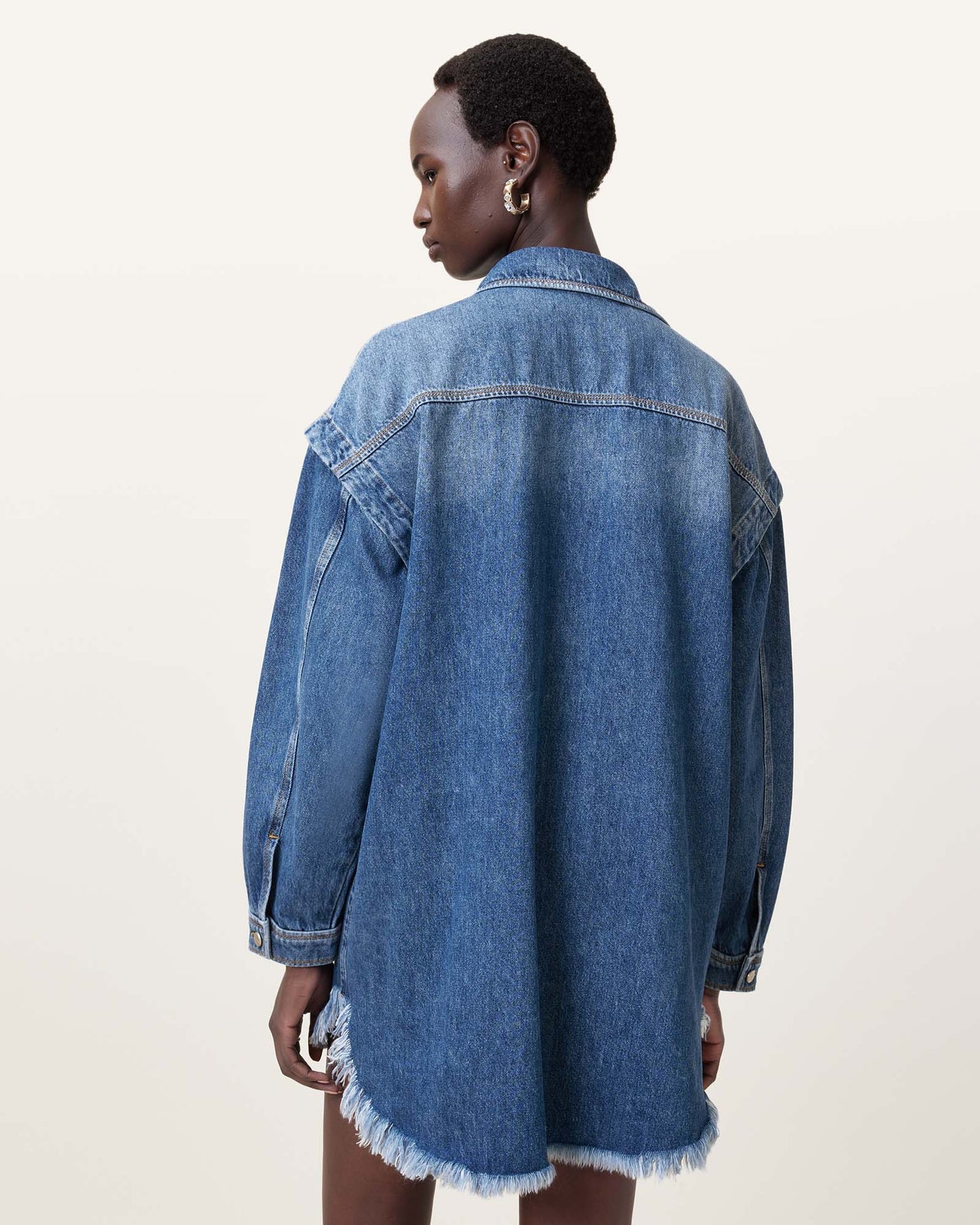 Faye Oversized Denim Shacket Dress