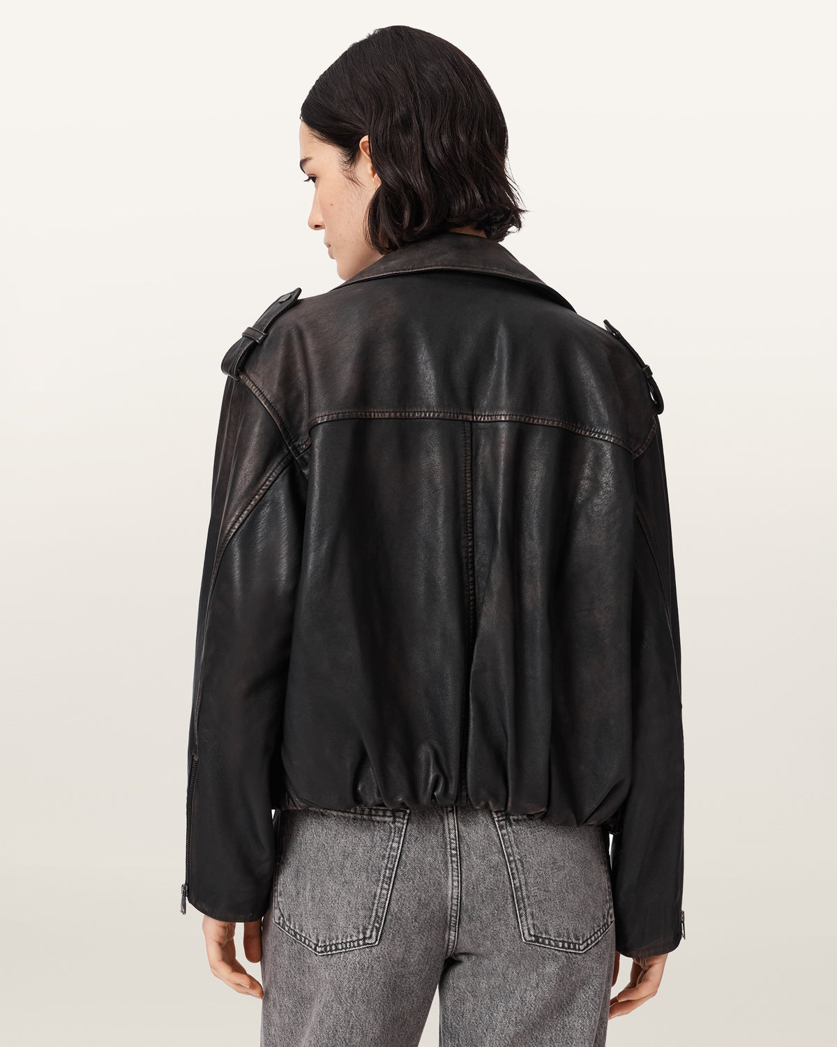 Samina Biker Leather Jacket
