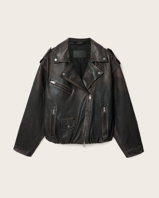 Samina Biker Leather Jacket