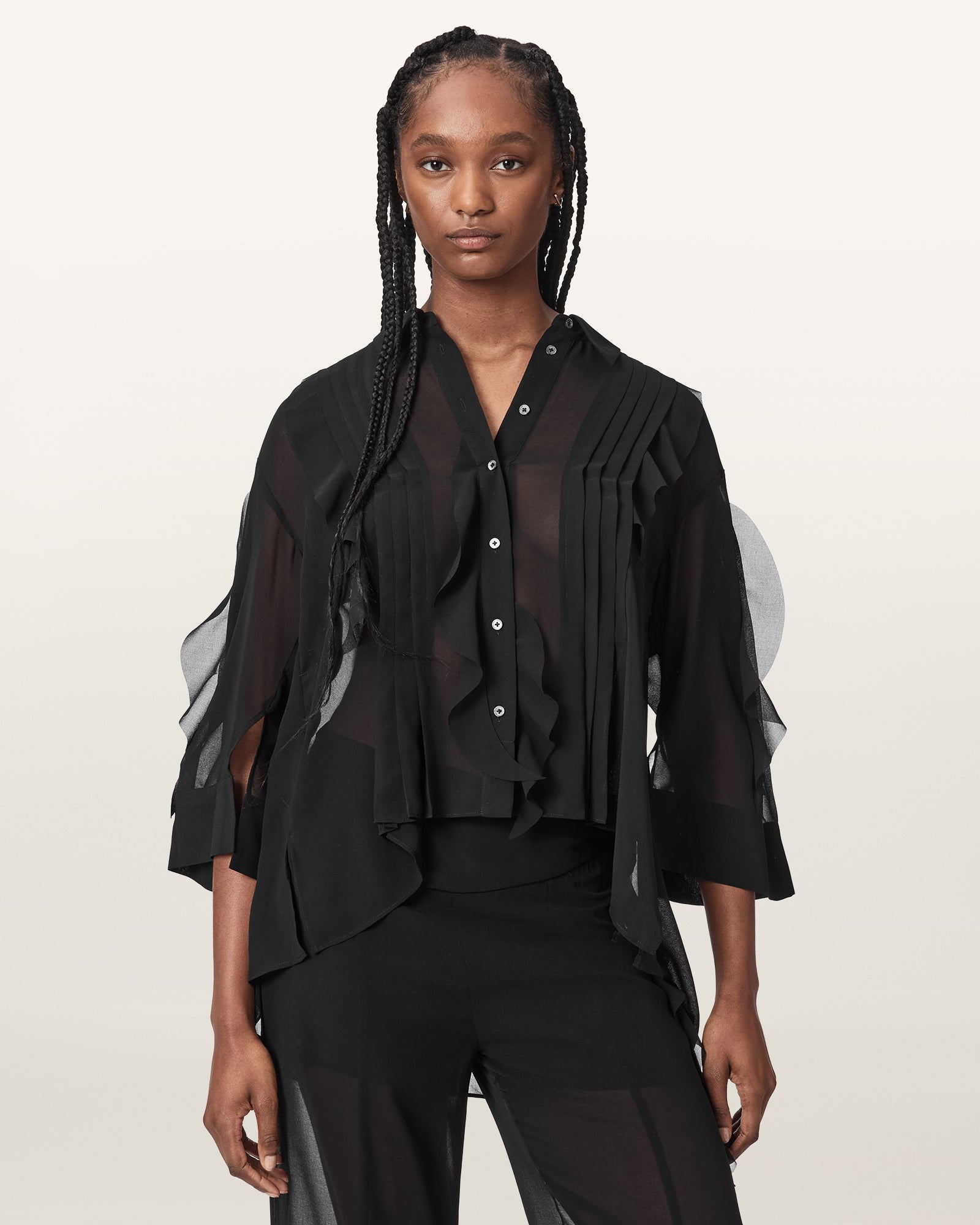 Black Color Minna Shirt from AllSaints