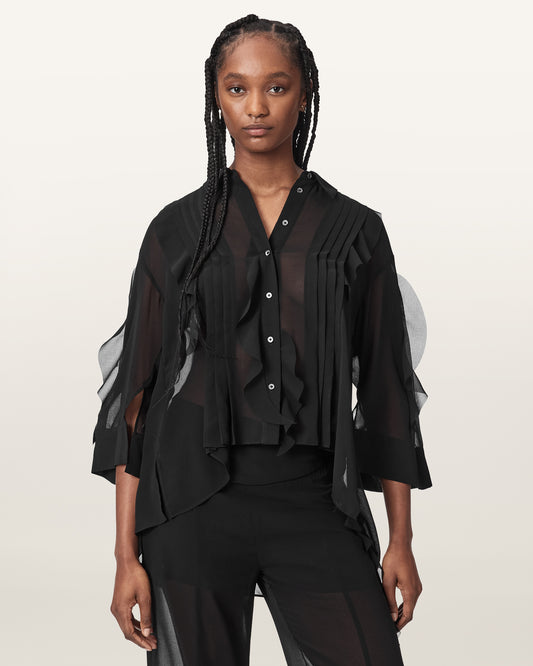 Black Color Minna Shirt from AllSaints