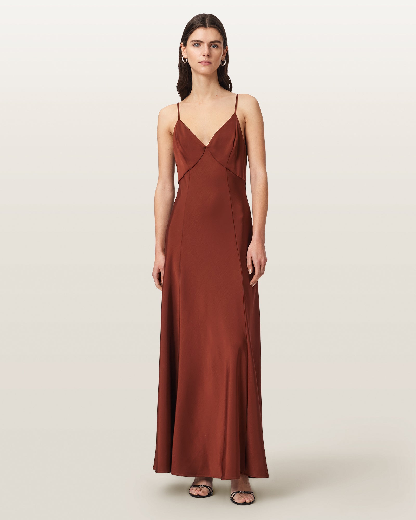 RUST BROWN Color Irina Dress from AllSaints