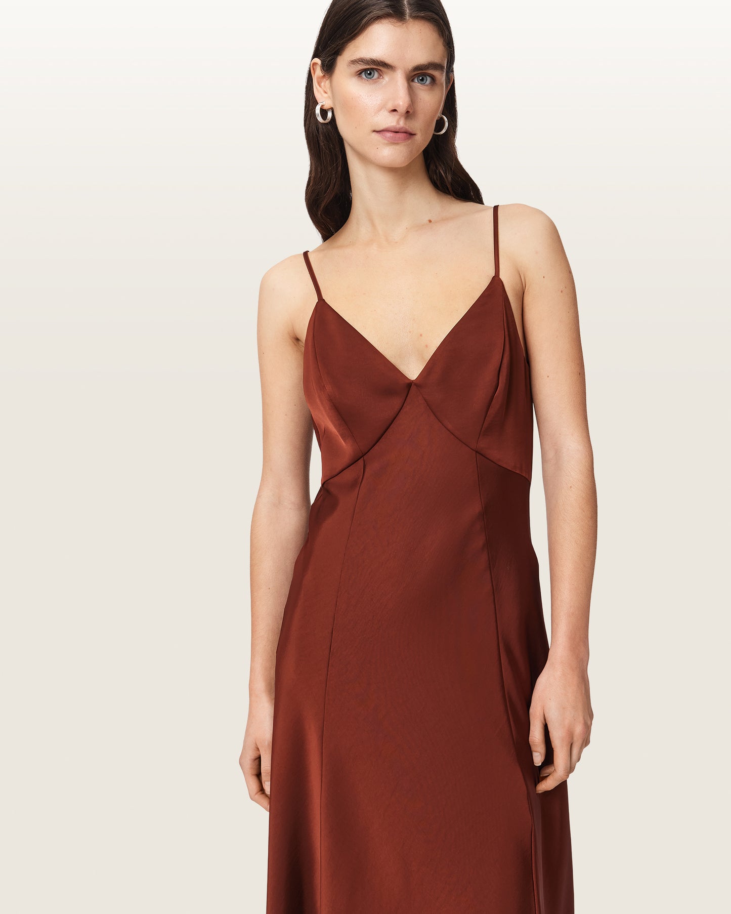 RUST BROWN Color Irina Dress from AllSaints