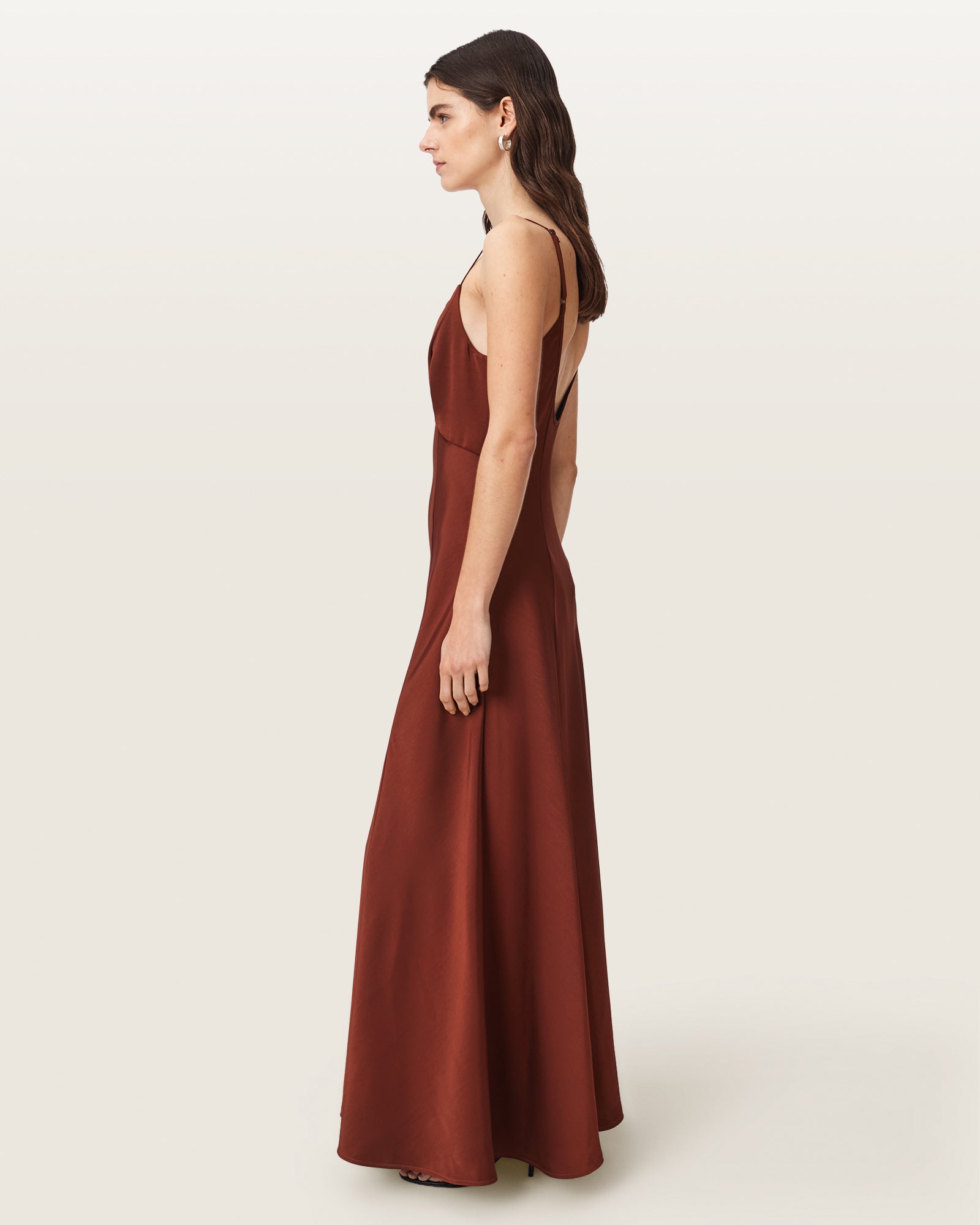 RUST BROWN Color Irina Dress from AllSaints