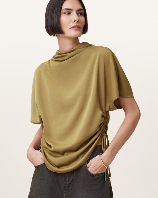 CUMIN BROWN Color Leslie Top from AllSaints
