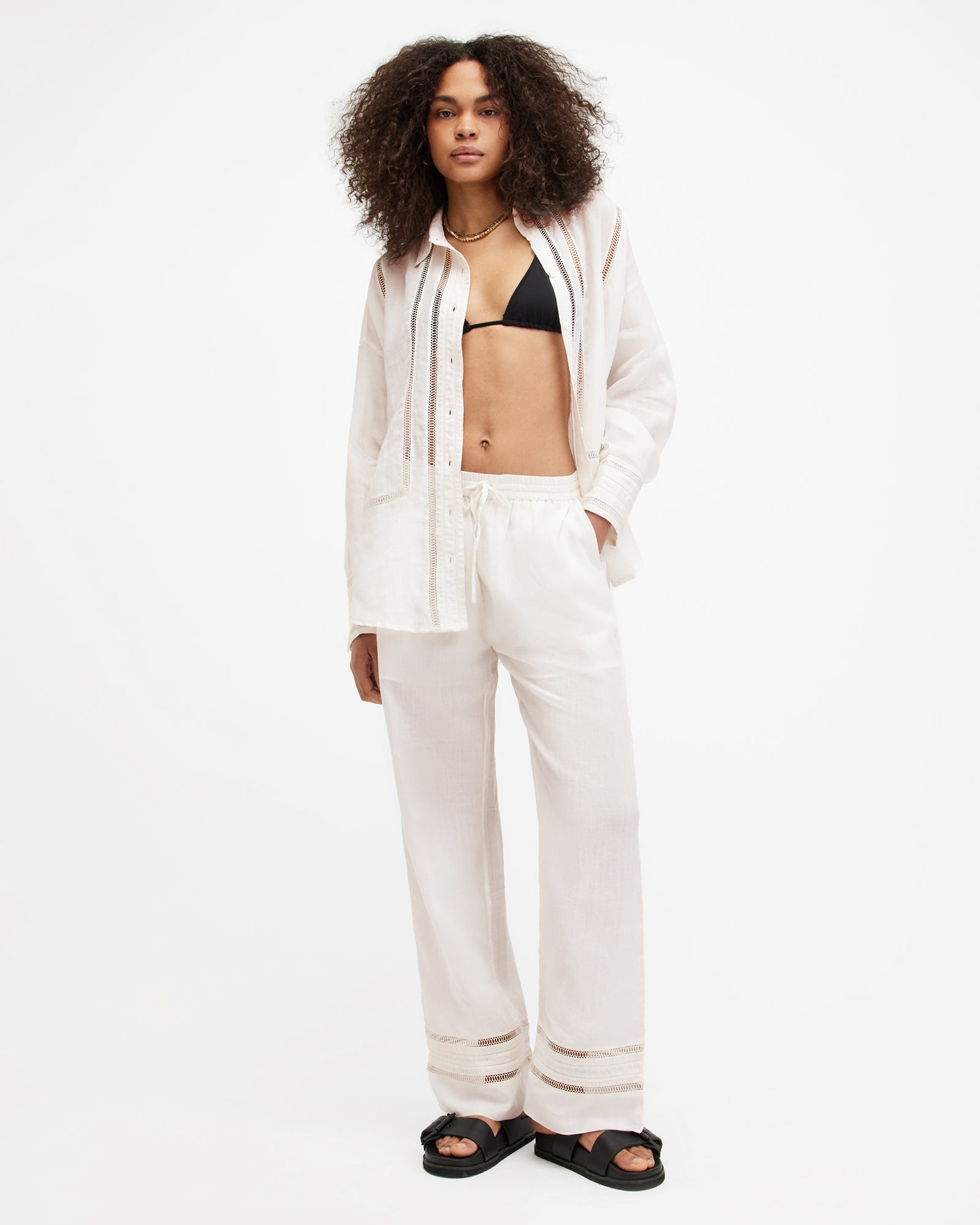 Jade Linen Trouser - AllSaints Hong Kong