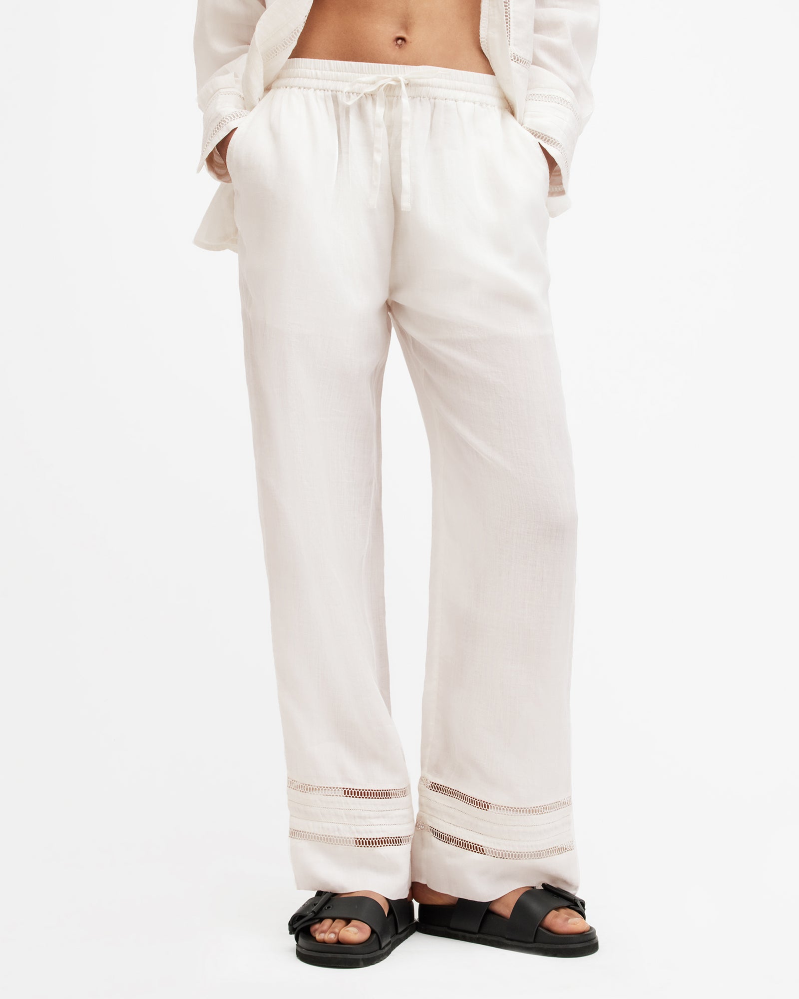 Jade Linen Trouser - AllSaints Hong Kong