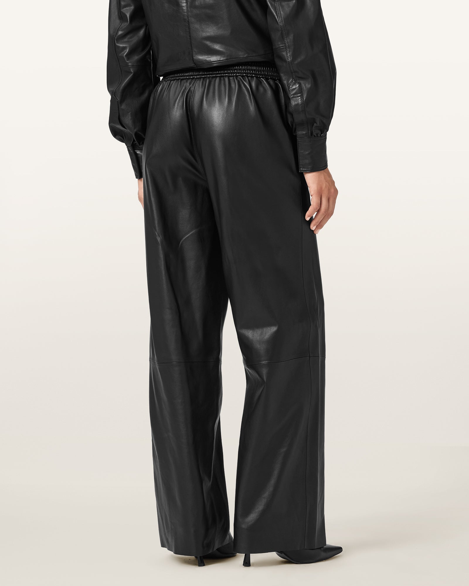 Black Color Ash Leather Trouser from AllSaints