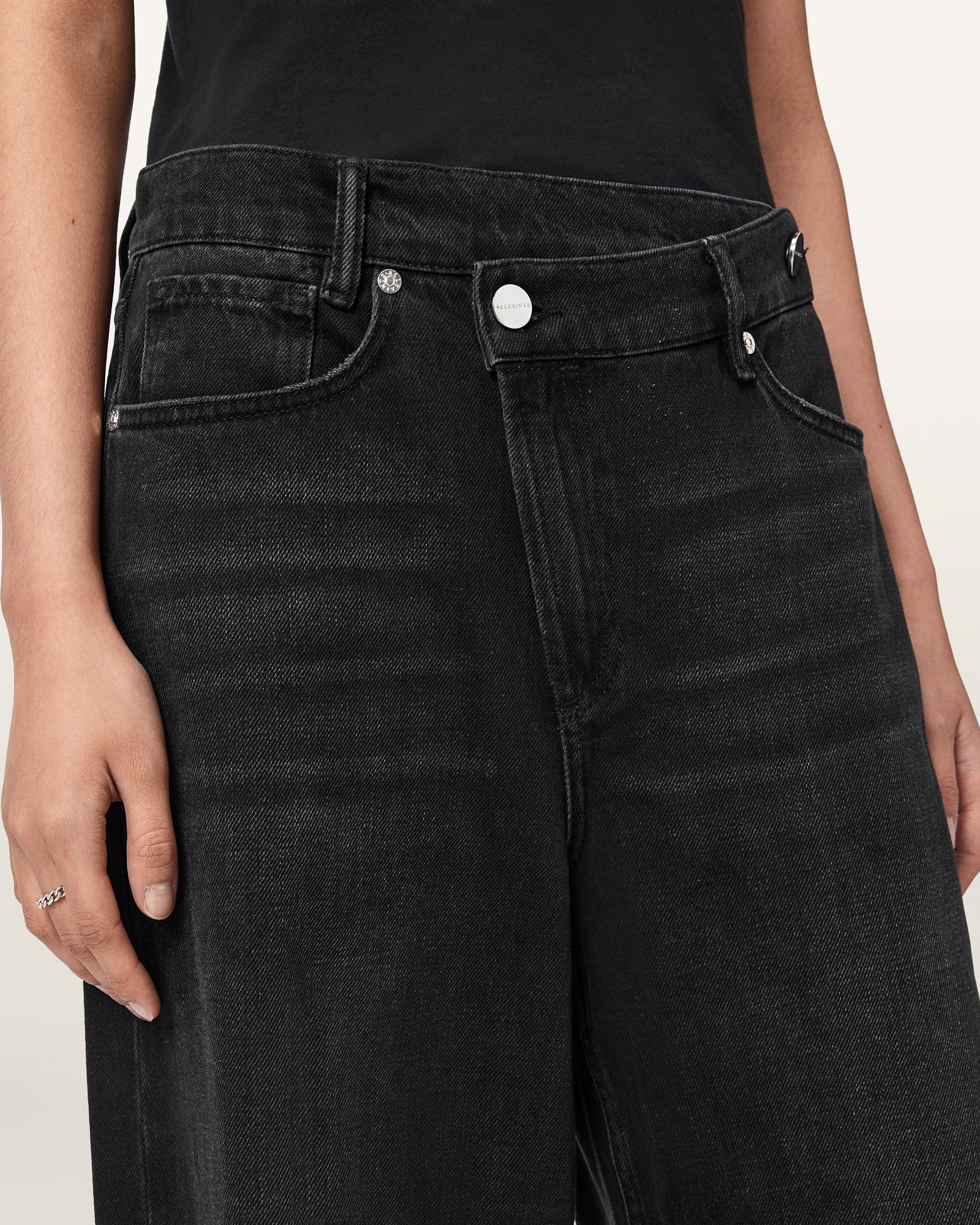 DESTROY BLACK Color Aki Crossover Jean from AllSaints