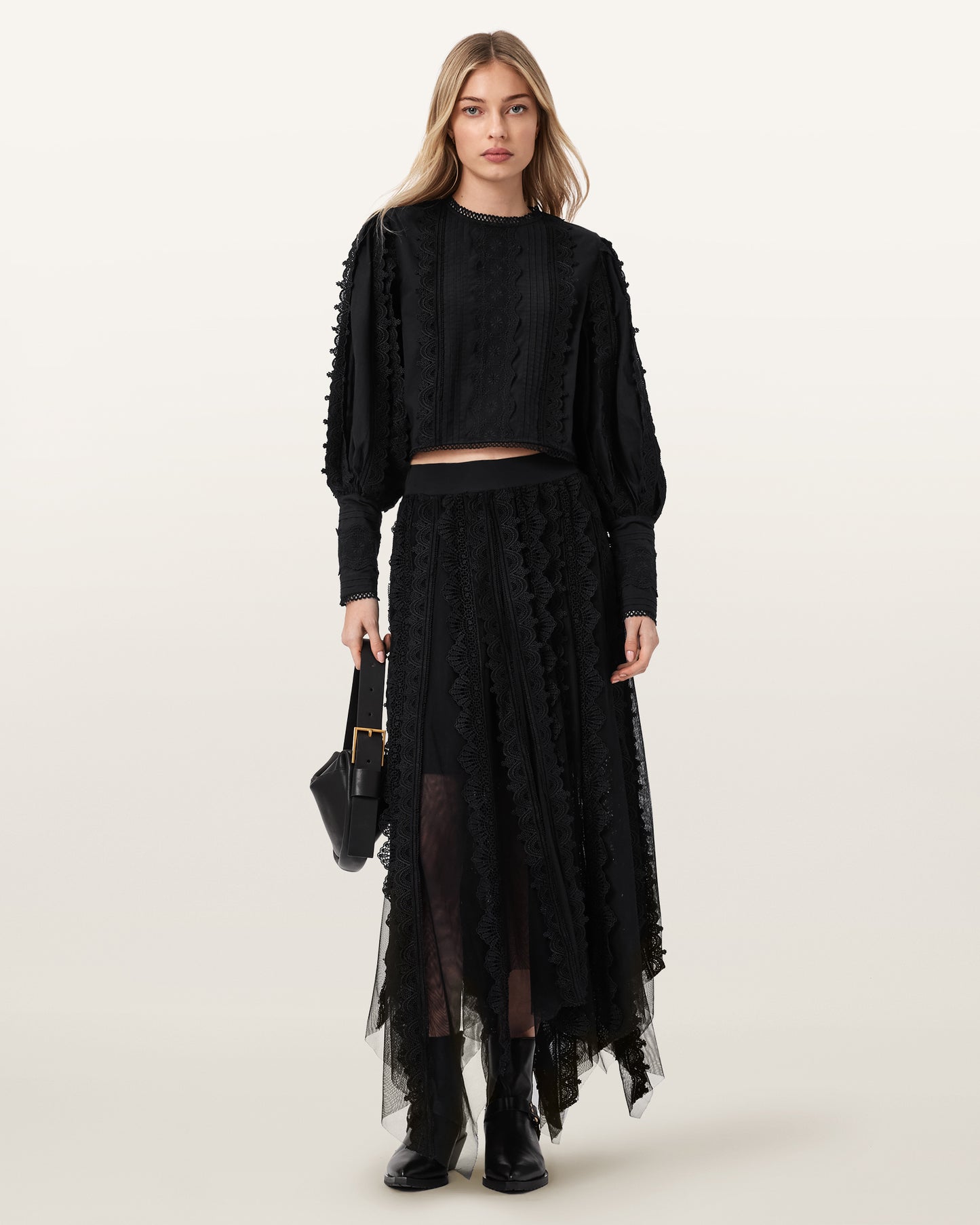 Black Color Vashtie Skirt from AllSaints