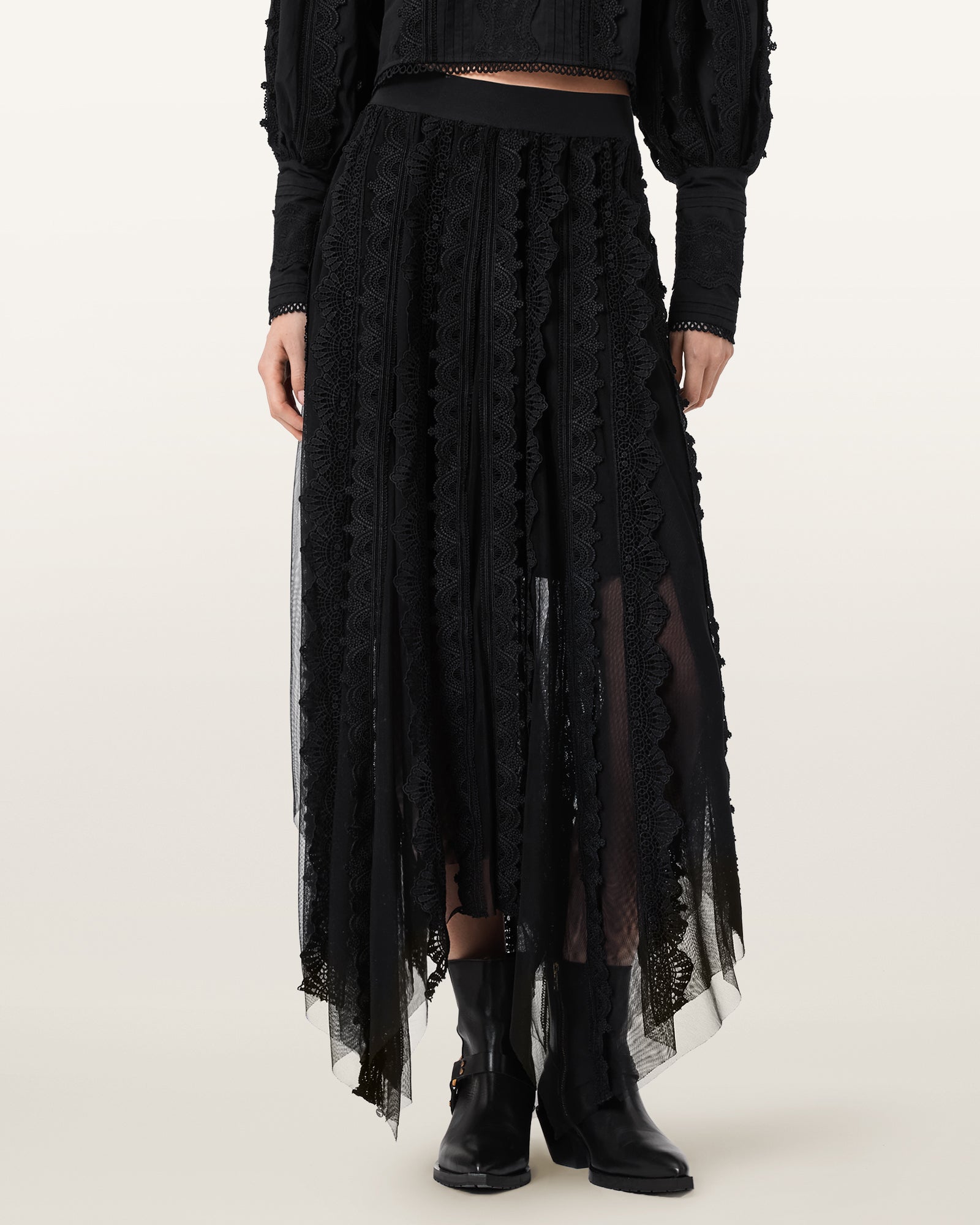 Black Color Vashtie Skirt from AllSaints