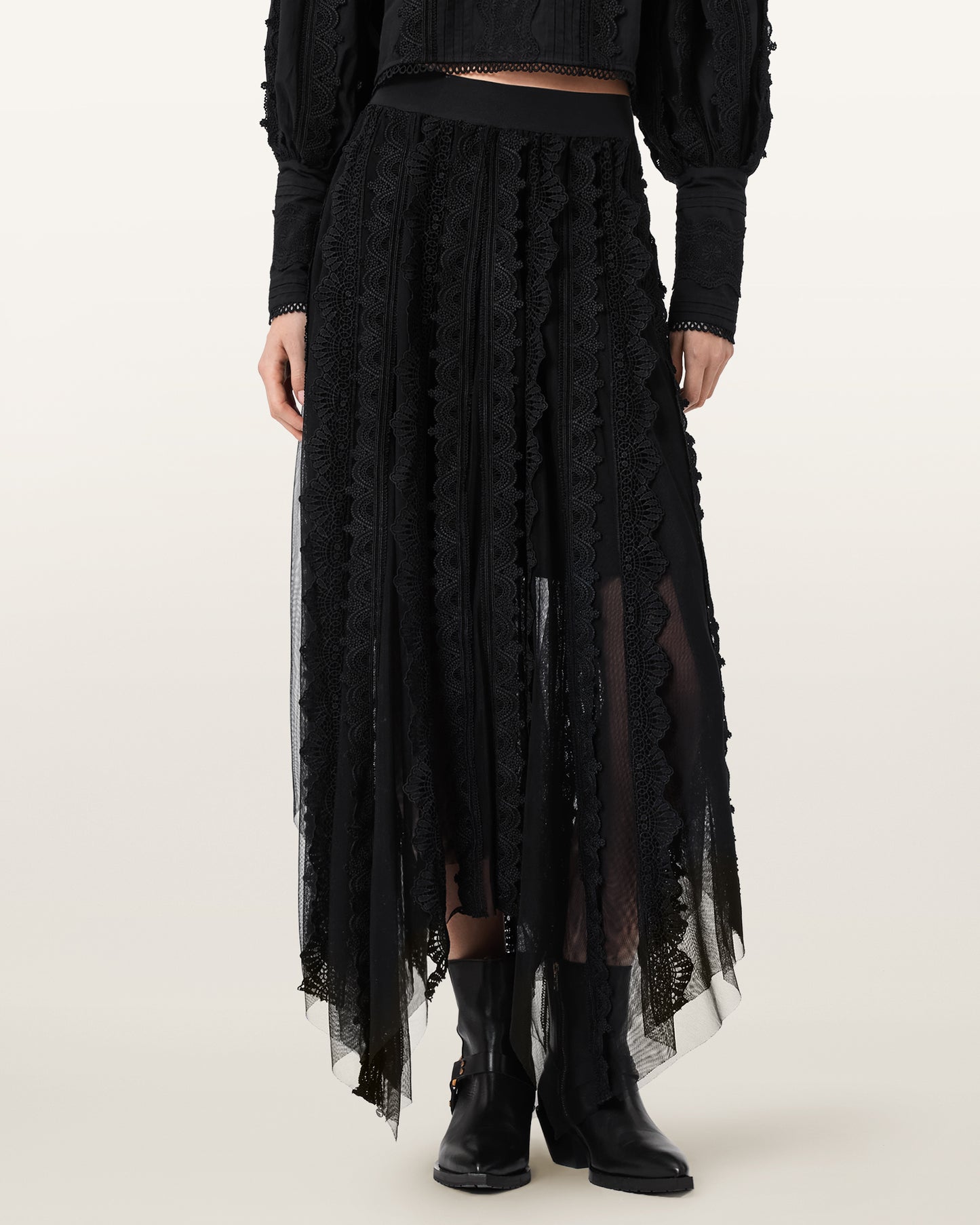 Black Color Vashtie Skirt from AllSaints