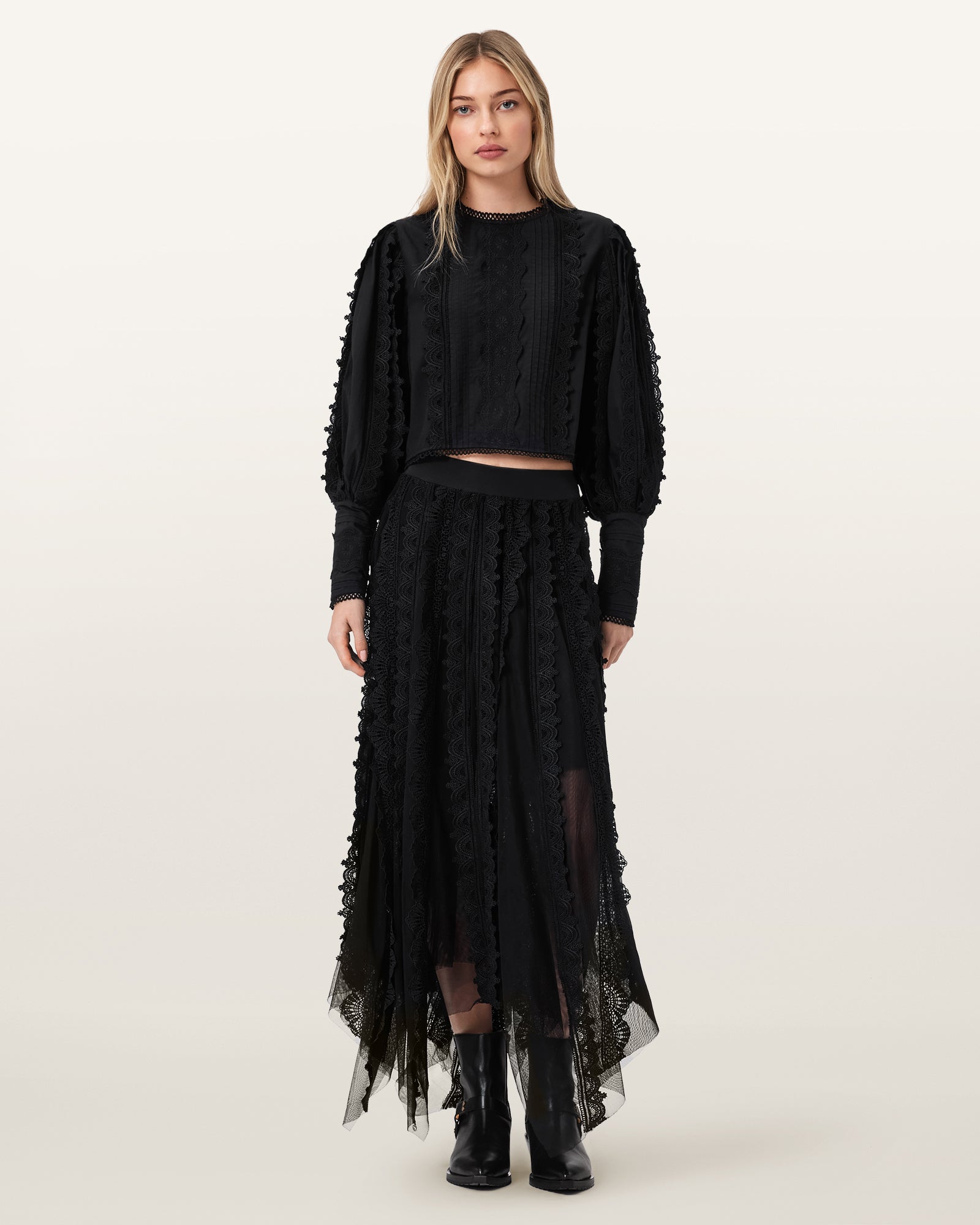 Black Color Vashtie Skirt from AllSaints