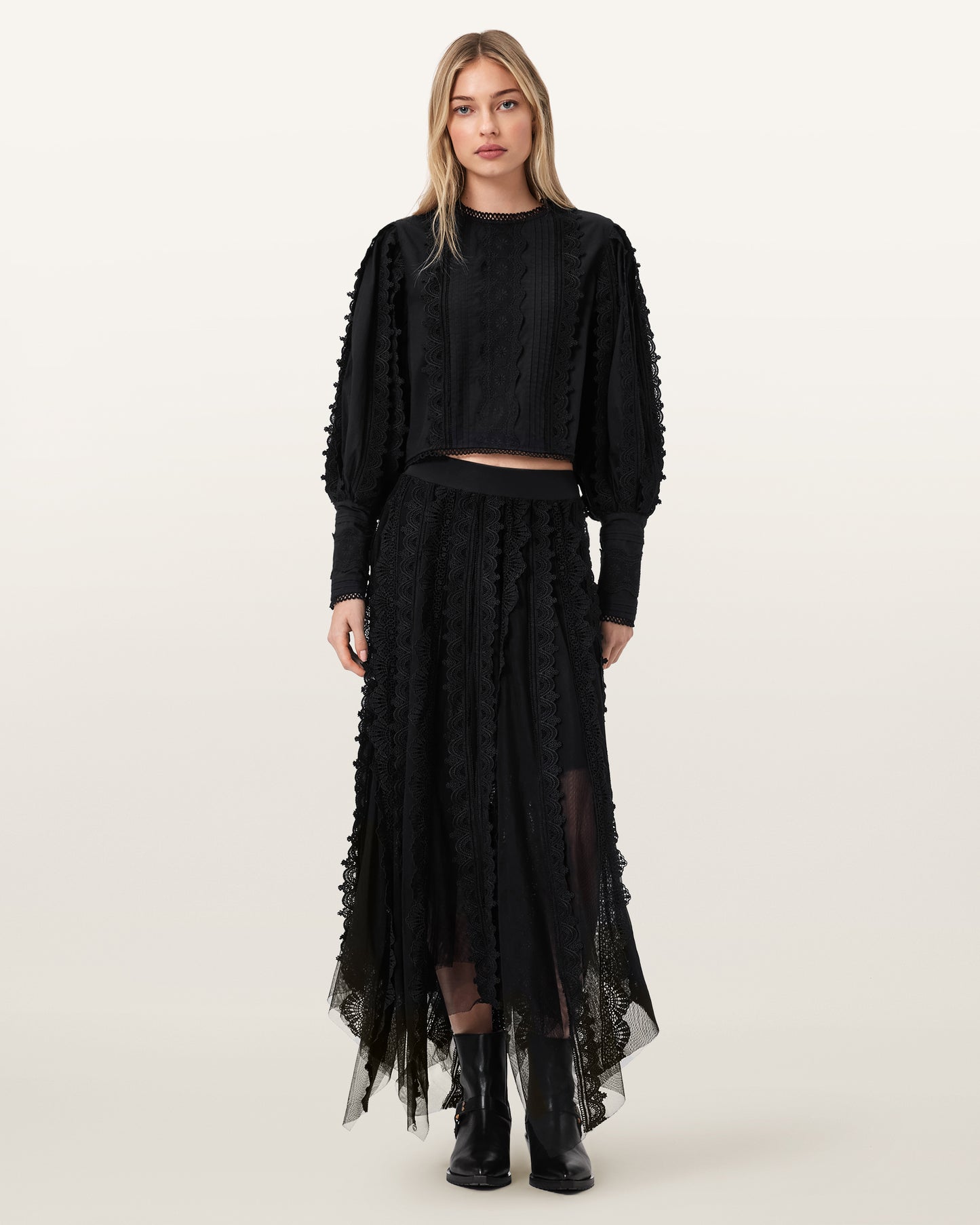 Black Color Vashtie Skirt from AllSaints