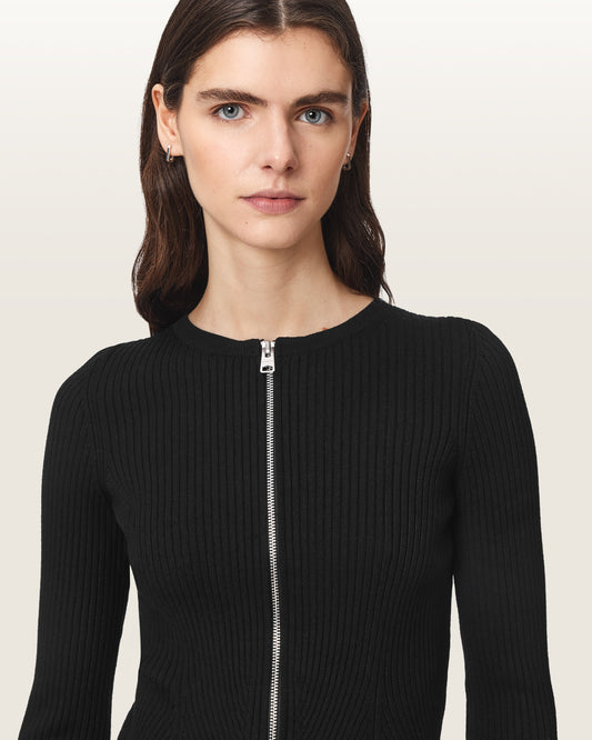 Black Color Cruz Zip Cardigan from AllSaints