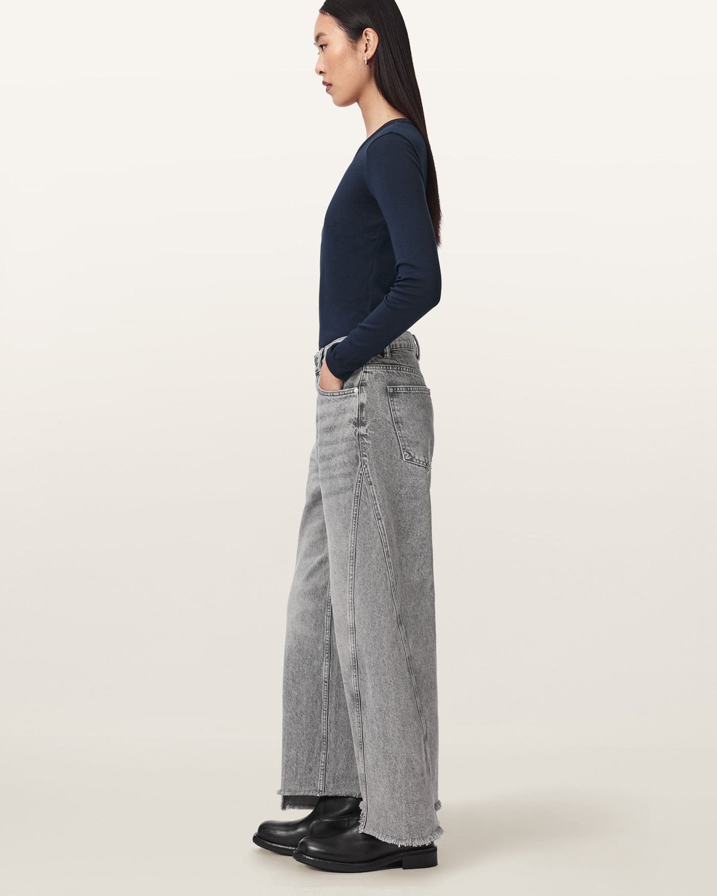 Washed Grey Color Fox Jean from AllSaints