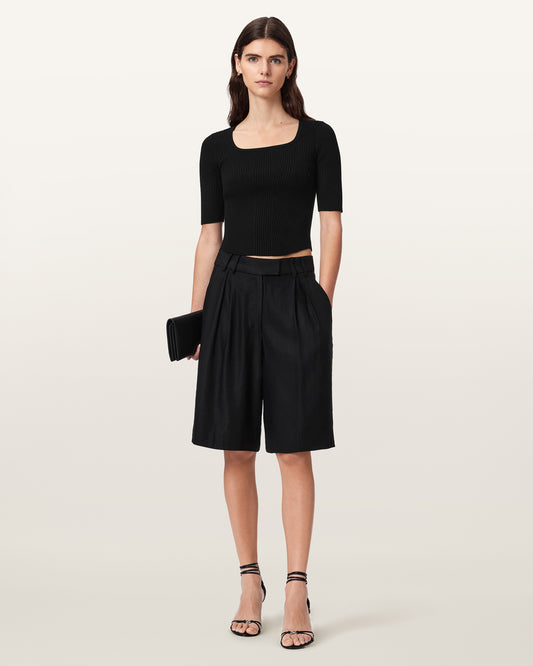 Black Color Cruz Hally Top from AllSaints