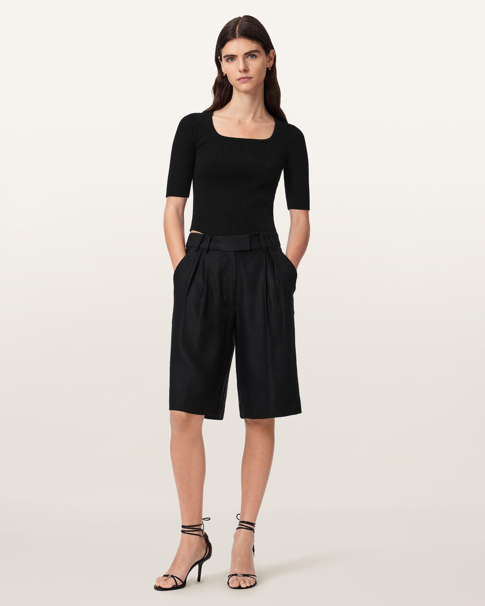 Black Color Cruz Hally Top from AllSaints