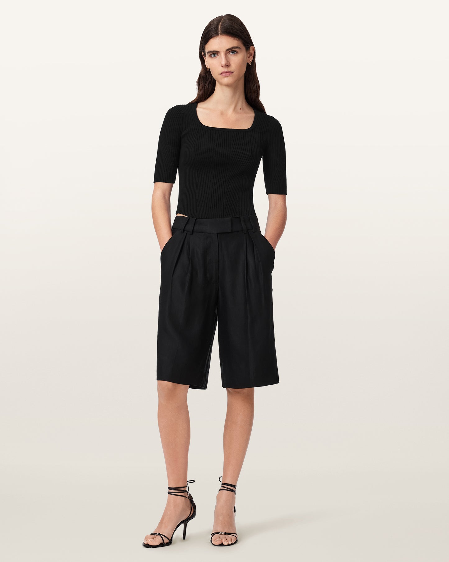 Black Color Cruz Hally Top from AllSaints