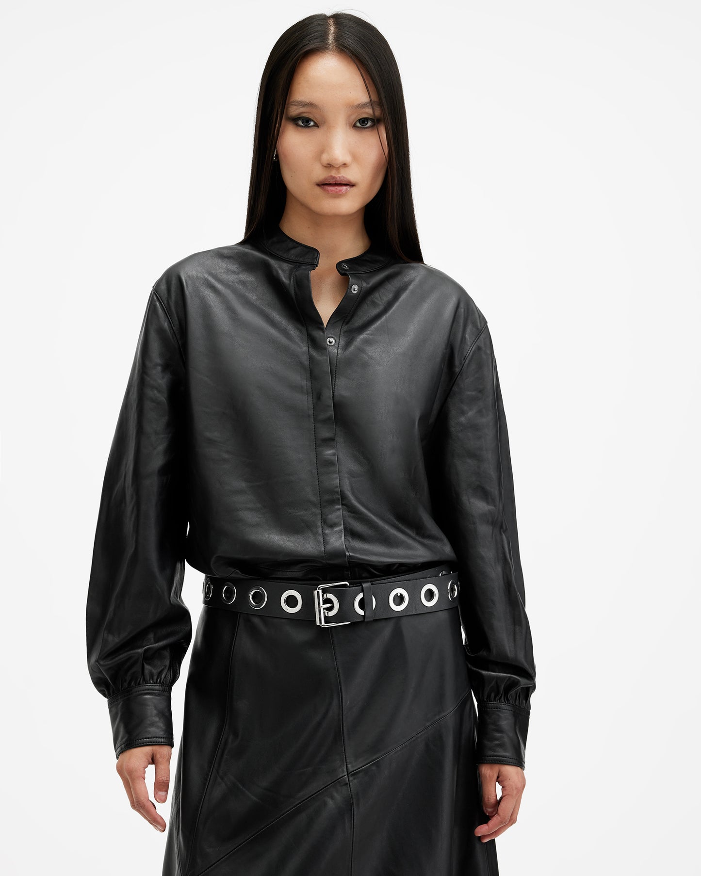 Sara Leather Shirt