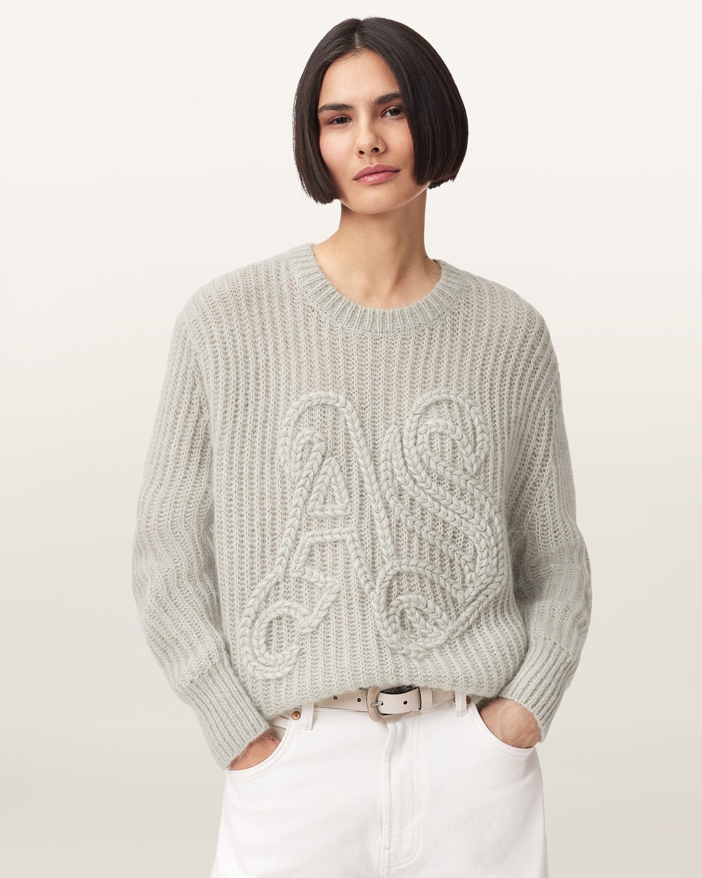 PALE LAUREL GREEN Color Chain AS Jumper from AllSaints