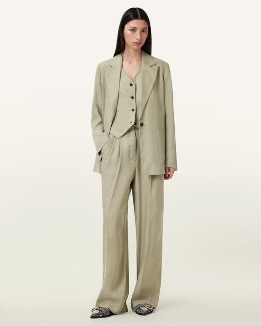 SAGE GREEN Color Averie Ten Trouser from AllSaints