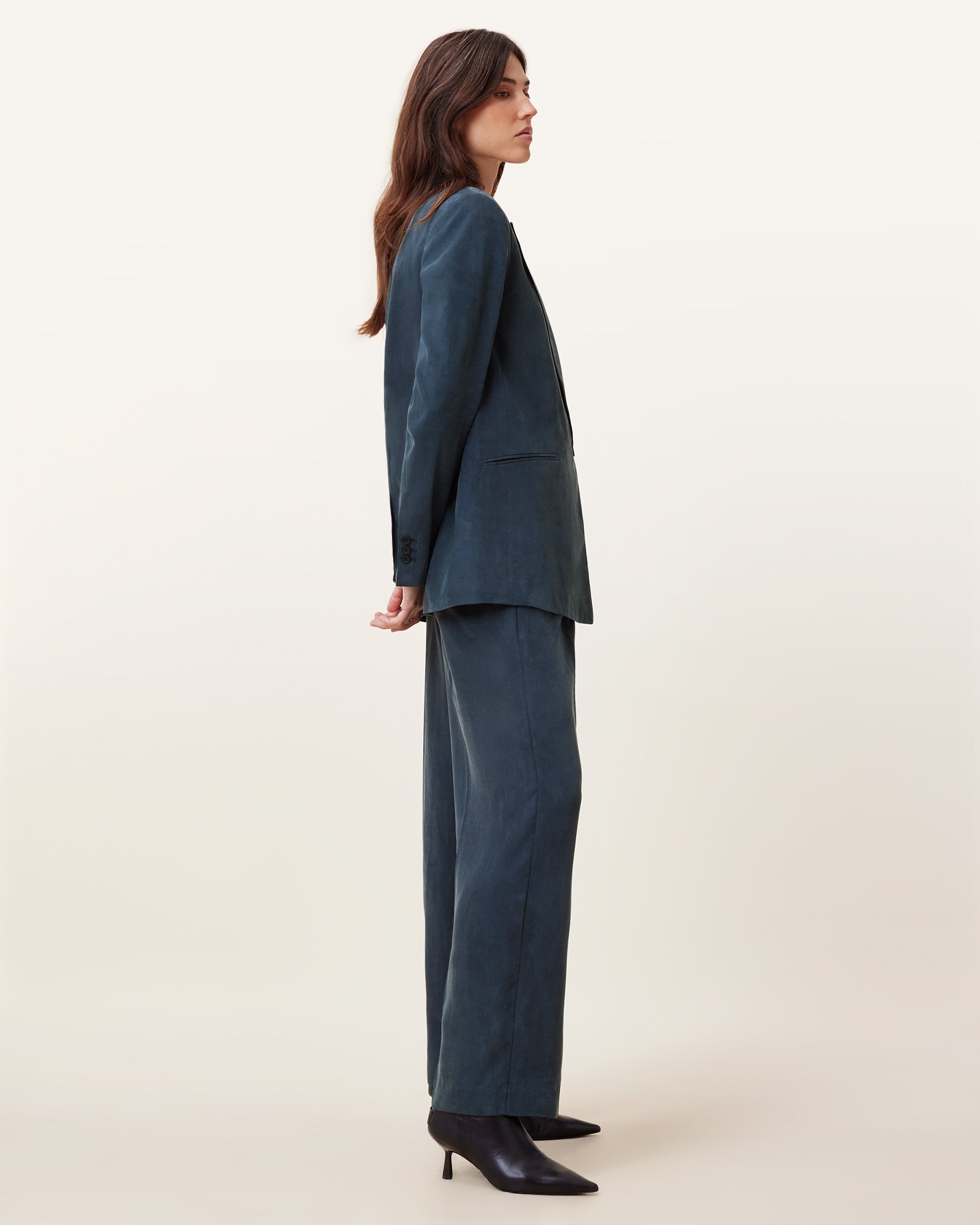 BLUEBERRY BLUE Color Averie Ten Trouser from AllSaints