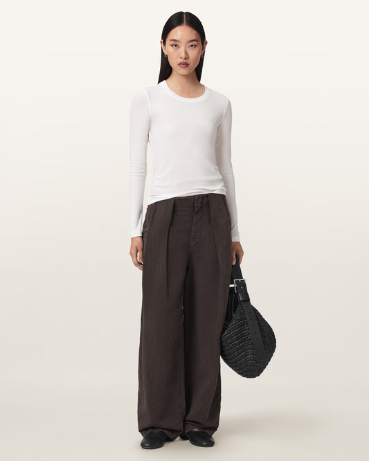 White Color Rina Haven LS Tee from AllSaints